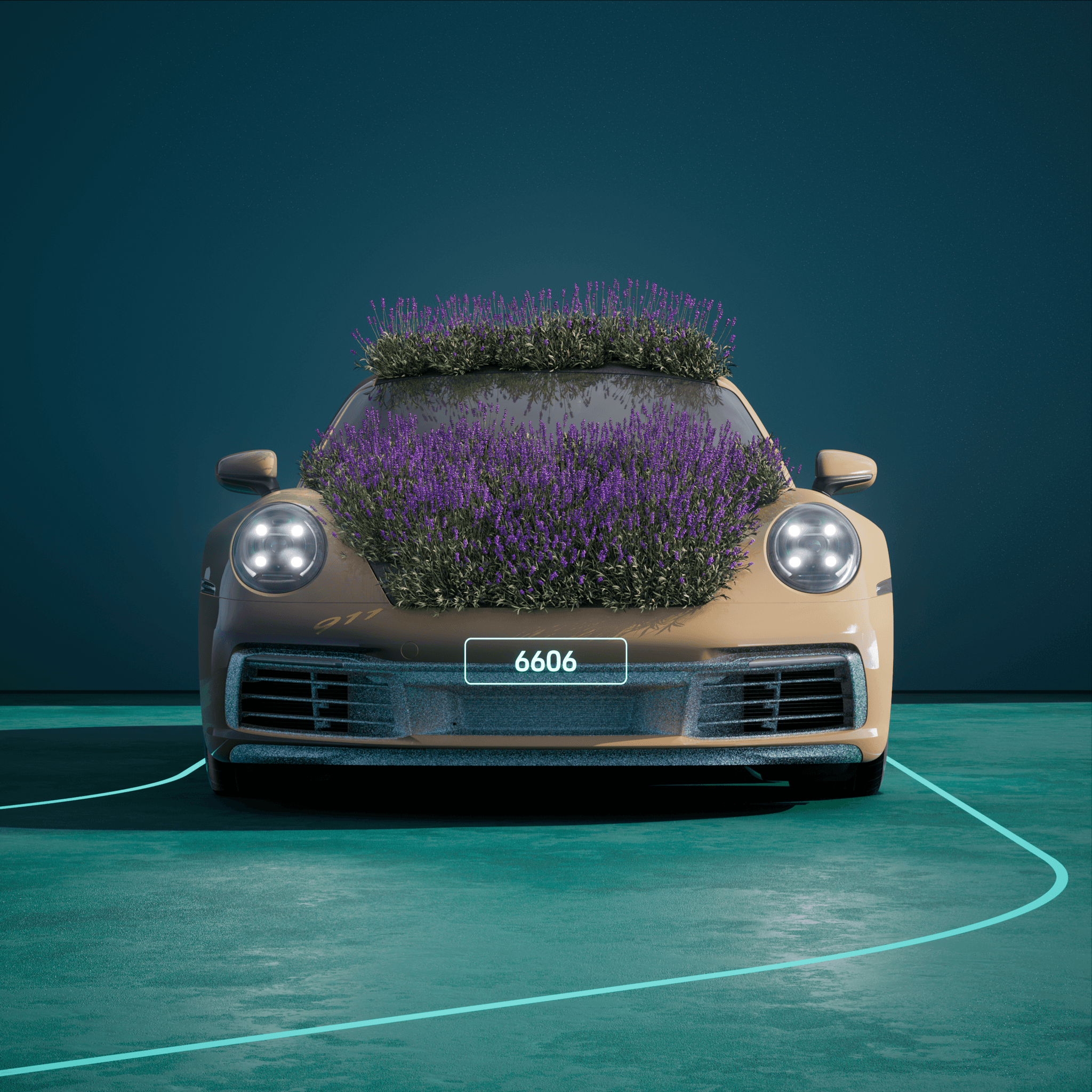 The PORSCHΞ 911 6606 image in phase