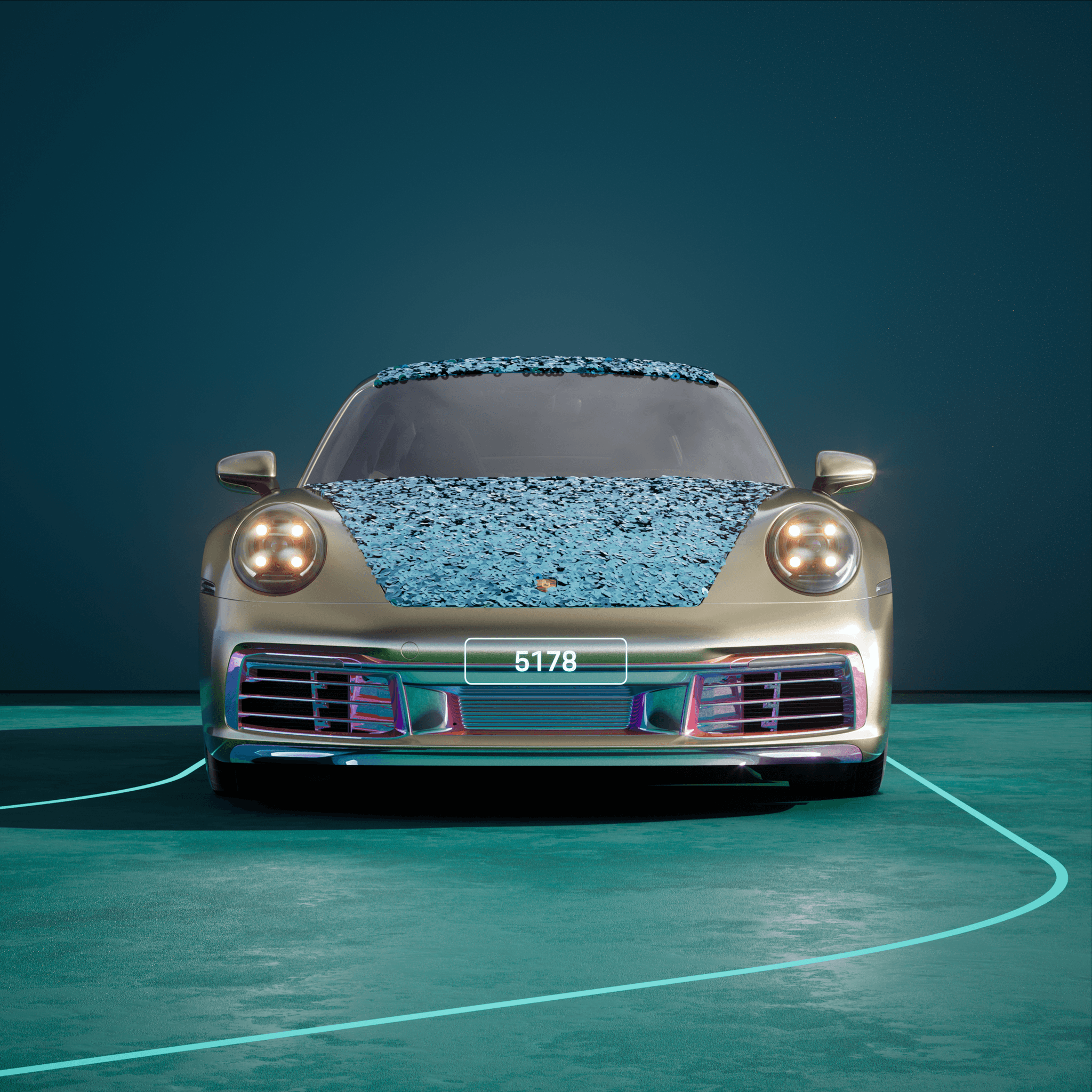 The PORSCHΞ 911 5178 image in phase
