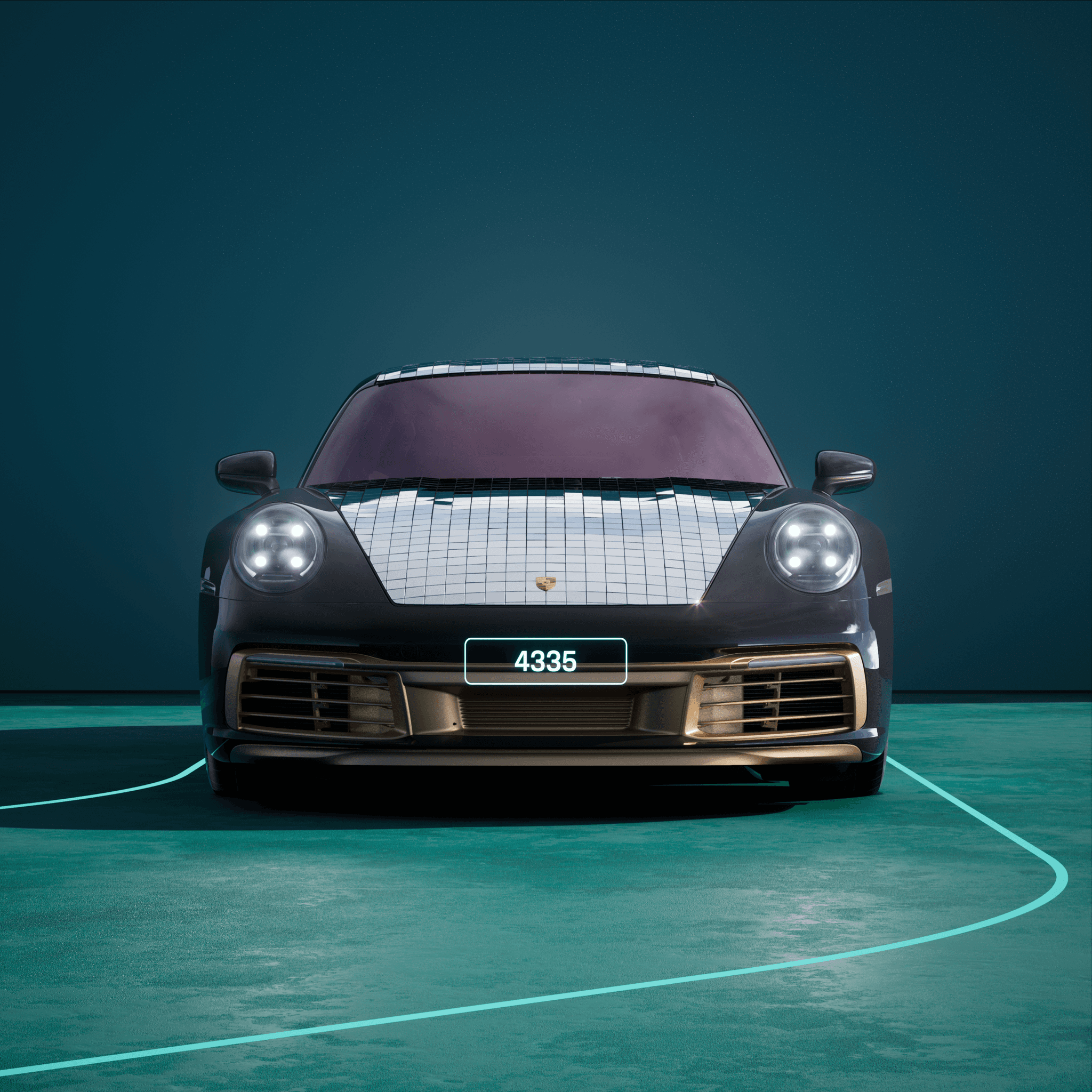 The PORSCHΞ 911 4335 image in phase