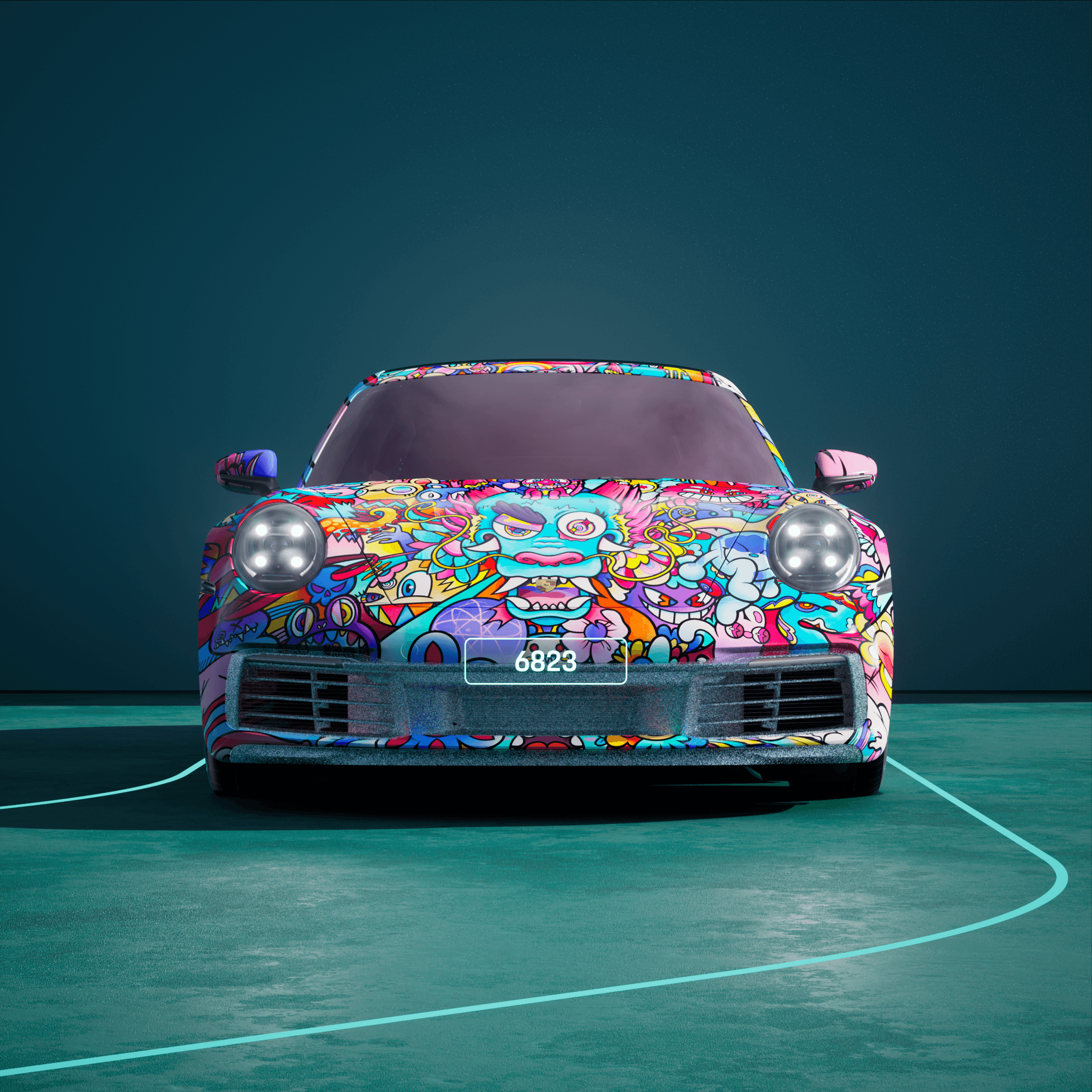 The PORSCHΞ 911 6823 image in phase