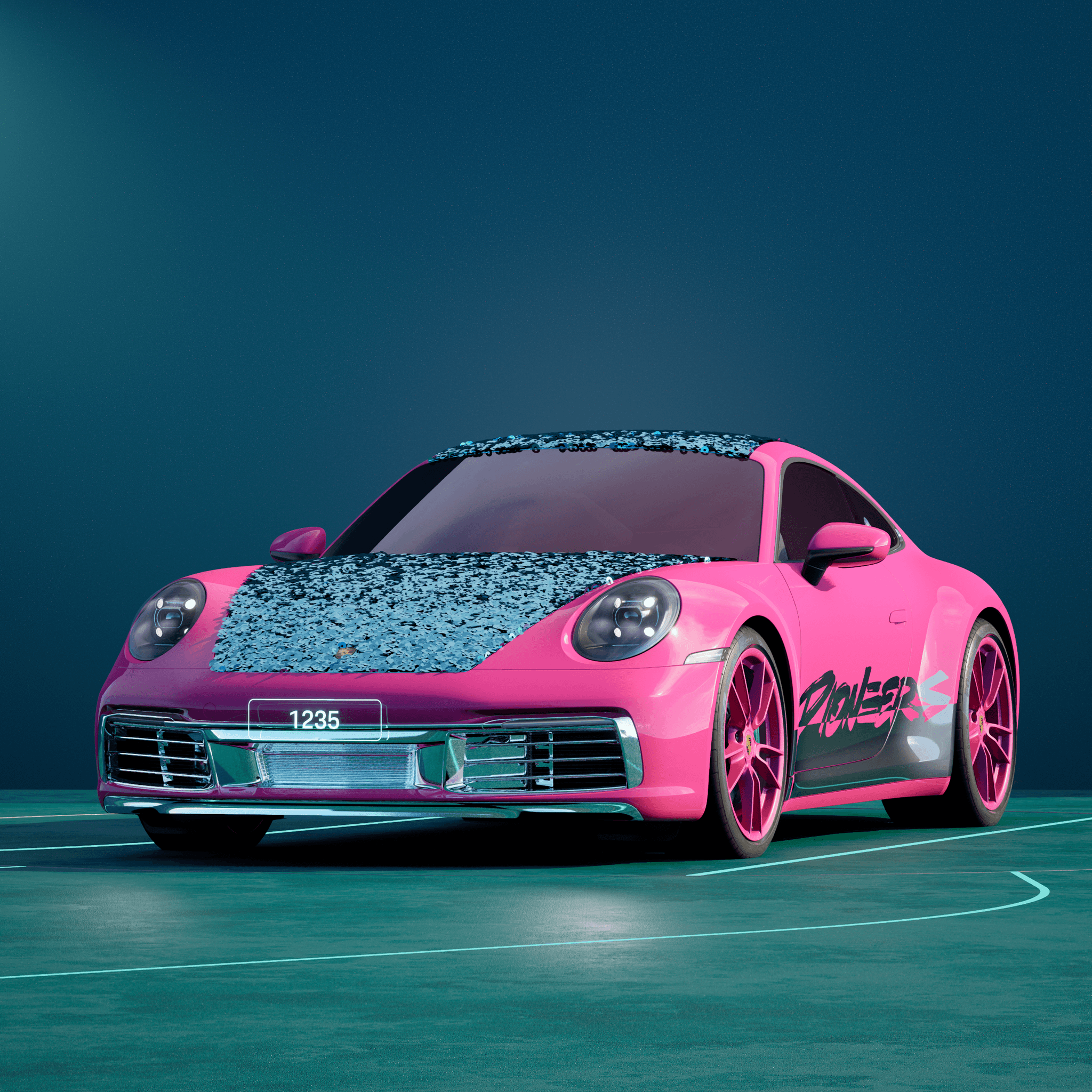The PORSCHΞ 911 1235 image in phase