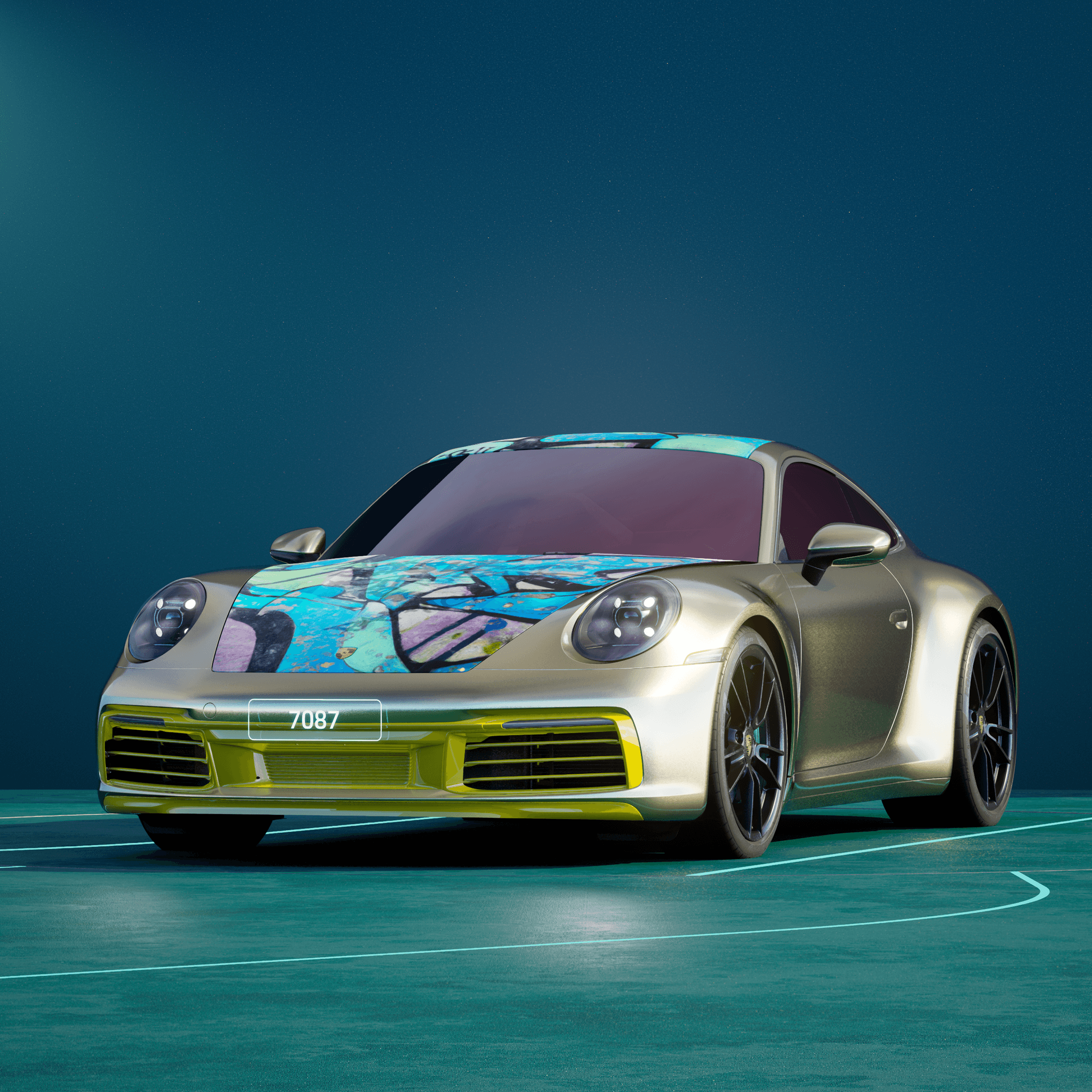 The PORSCHΞ 911 7087 image in phase