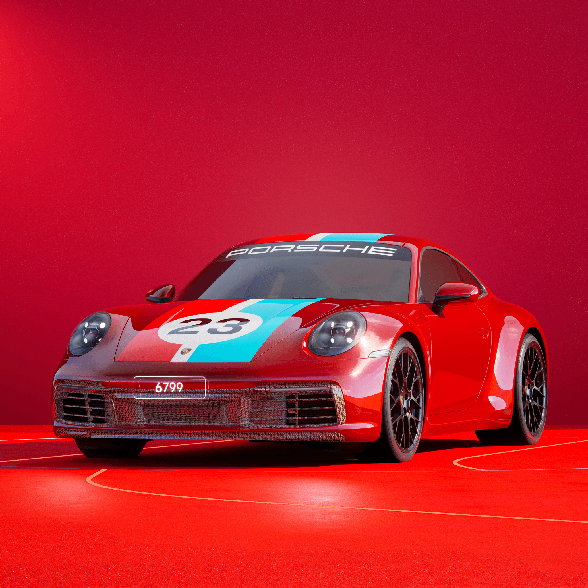 The PORSCHΞ 911 6799 image in phase