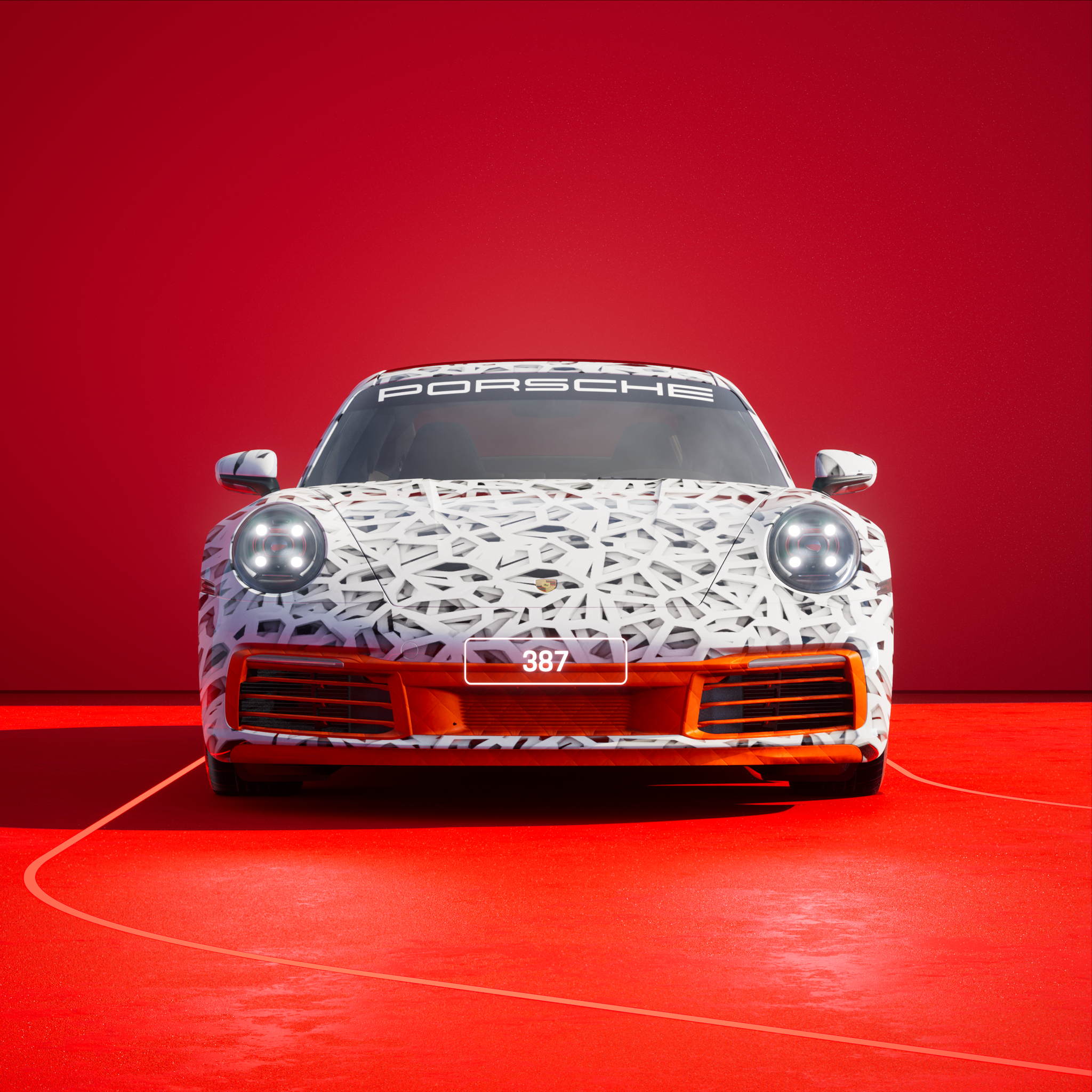 The PORSCHΞ 911 387 image in phase