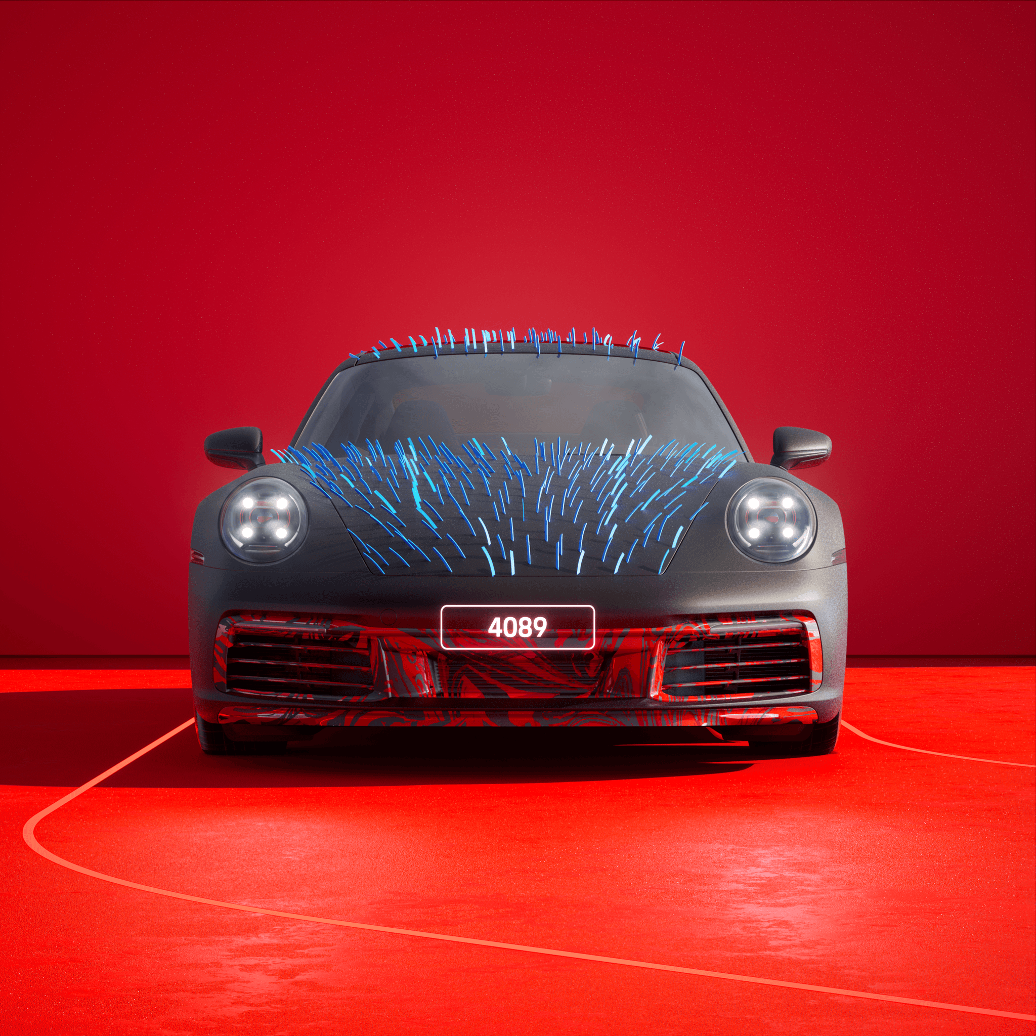 The PORSCHΞ 911 4089 image in phase