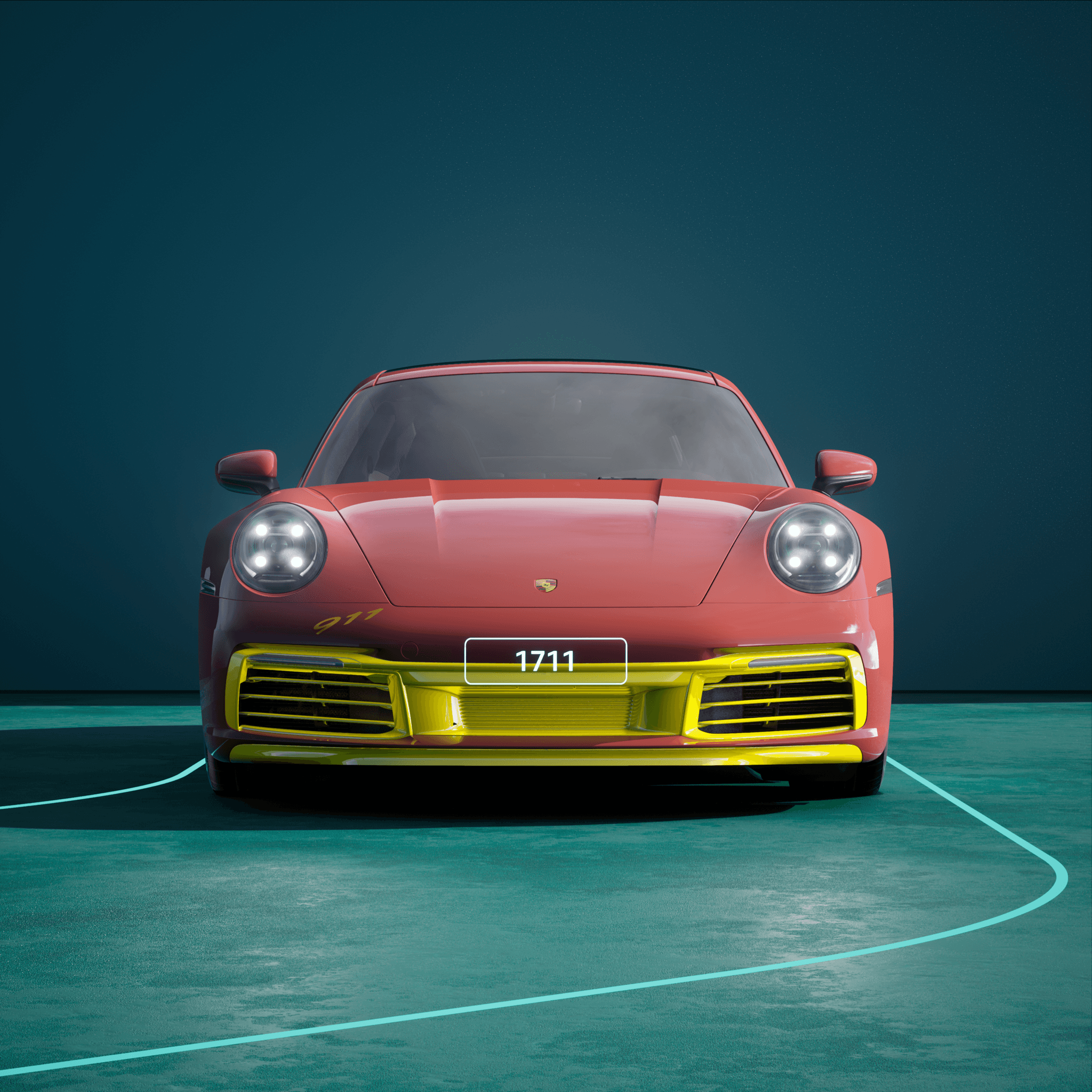 The PORSCHΞ 911 1711 image in phase
