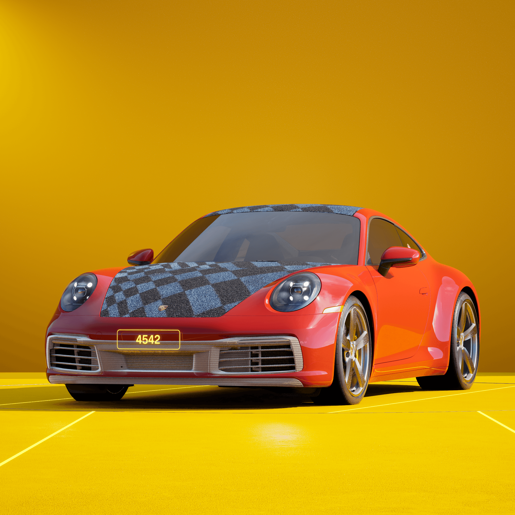 The PORSCHΞ 911 4542 image in phase