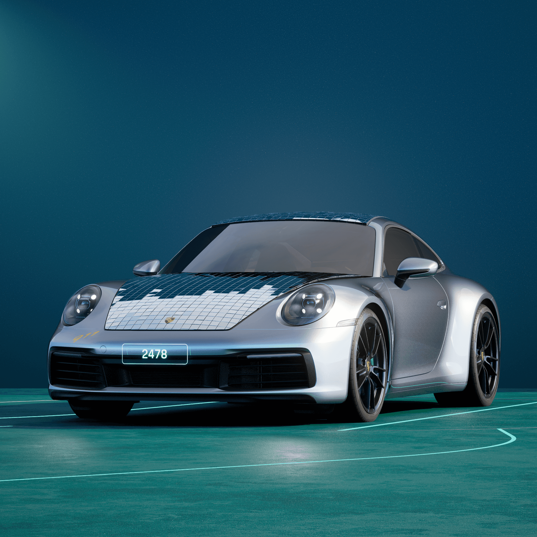 The PORSCHΞ 911 2478 image in phase