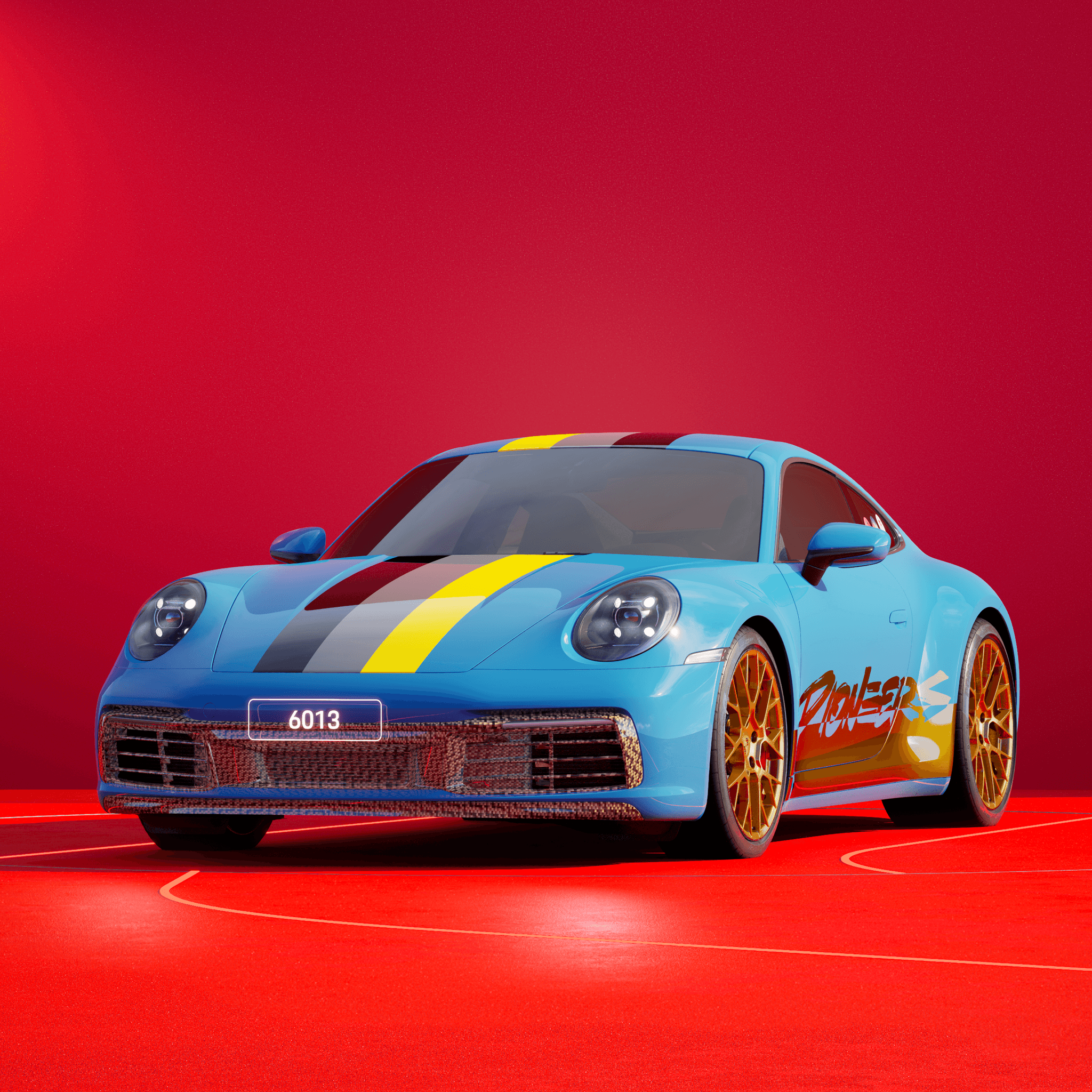 The PORSCHΞ 911 6013 image in phase