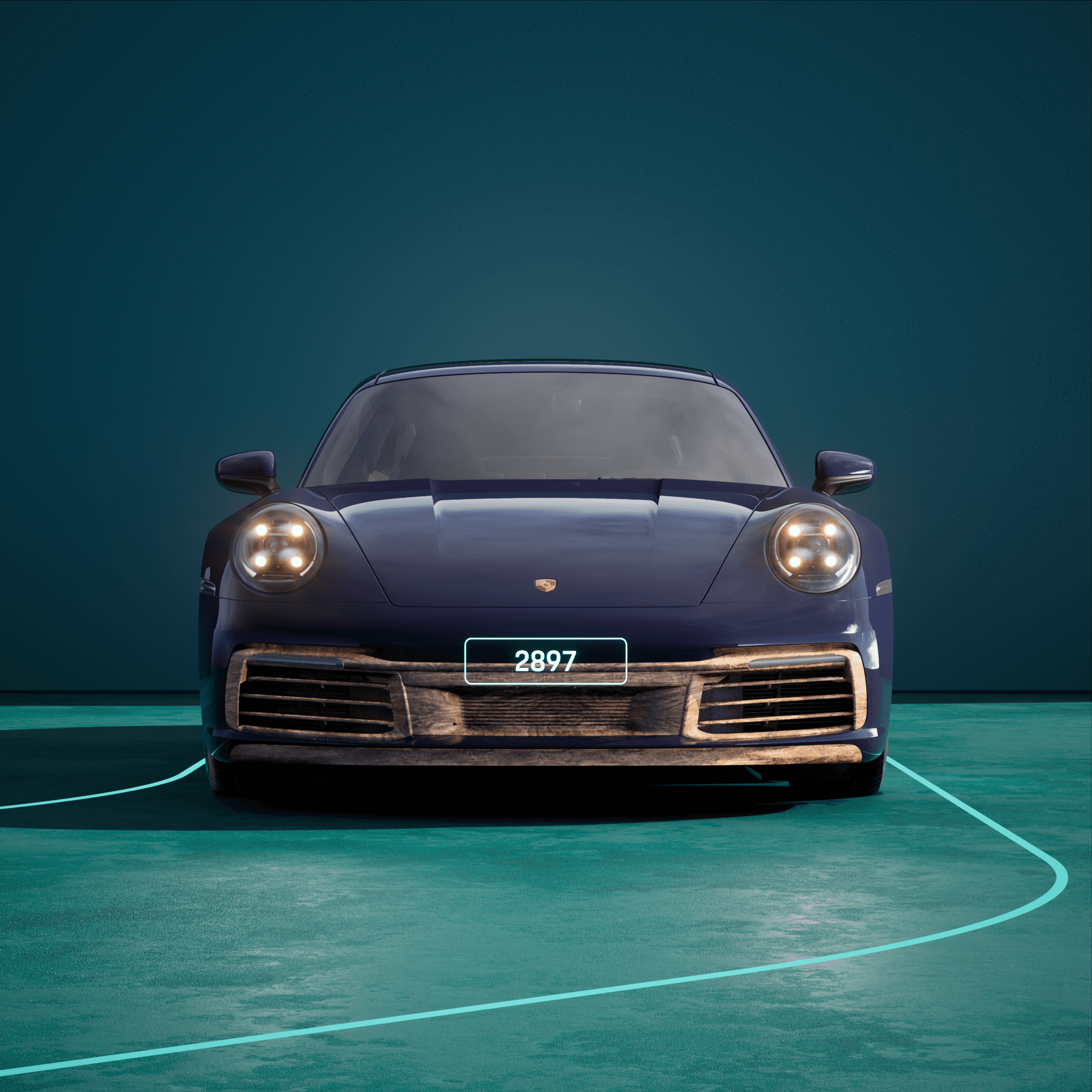 The PORSCHΞ 911 2897 image in phase