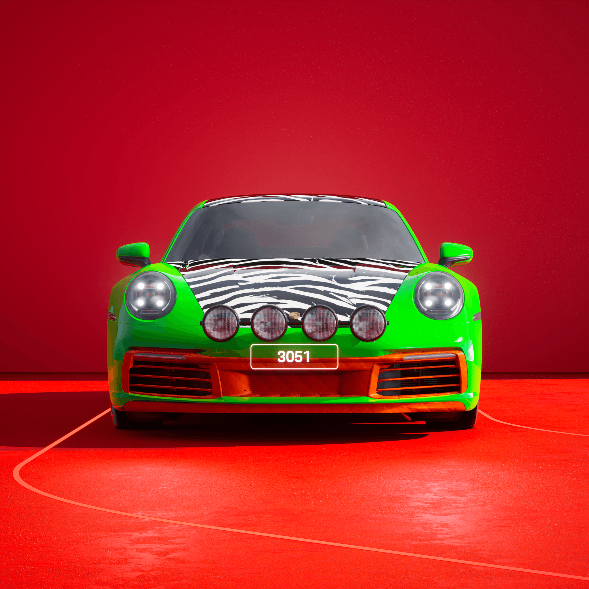 The PORSCHΞ 911 3051 image in phase