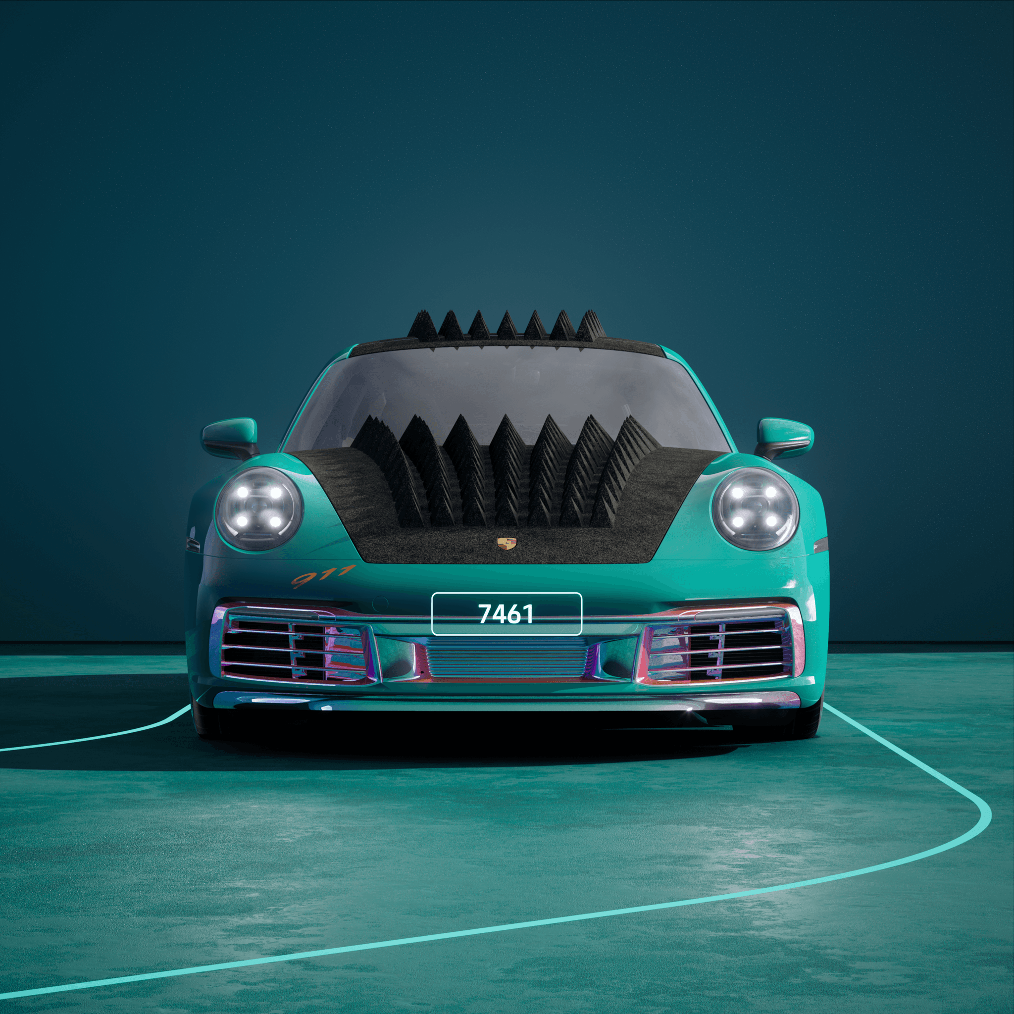 The PORSCHΞ 911 7461 image in phase