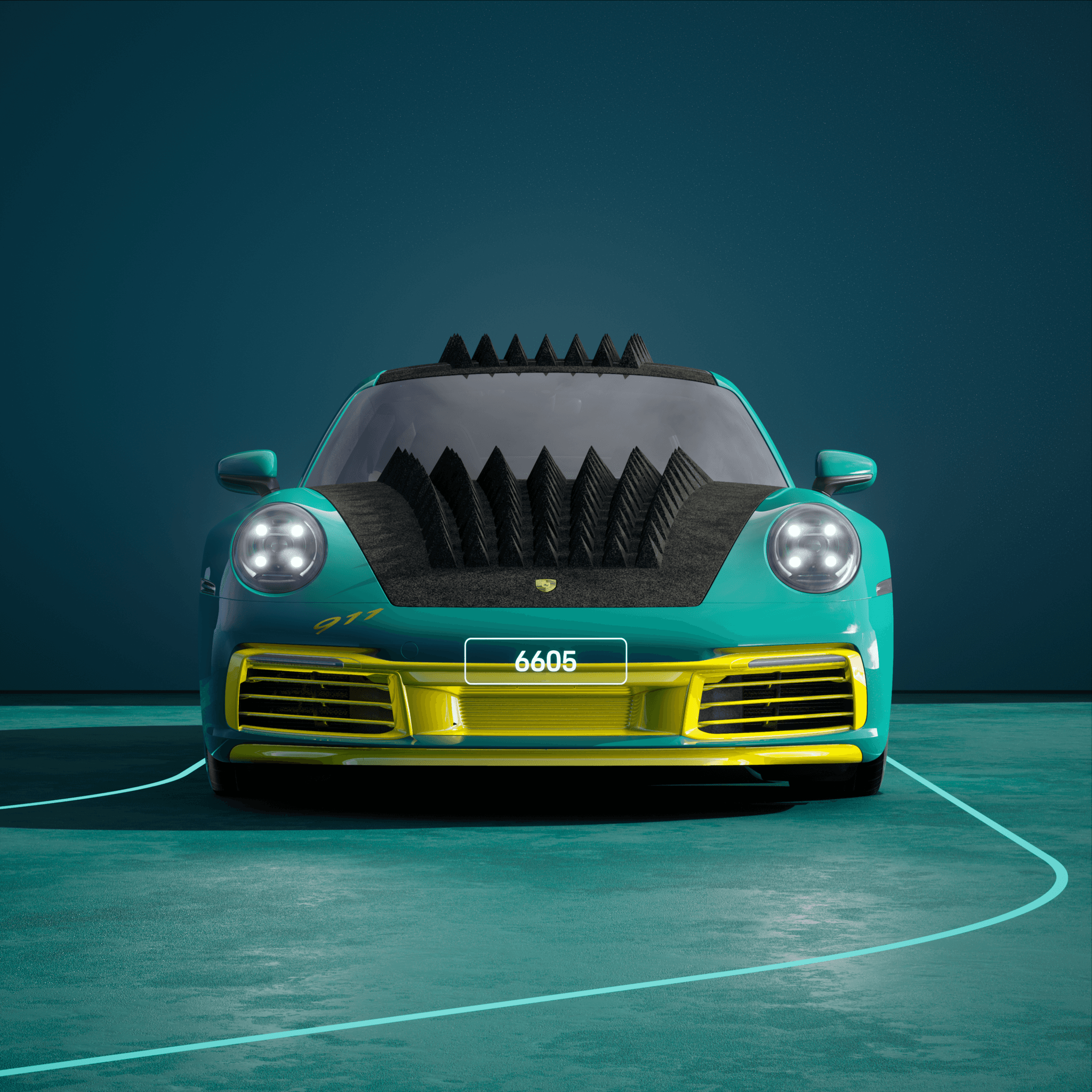 The PORSCHΞ 911 6605 image in phase