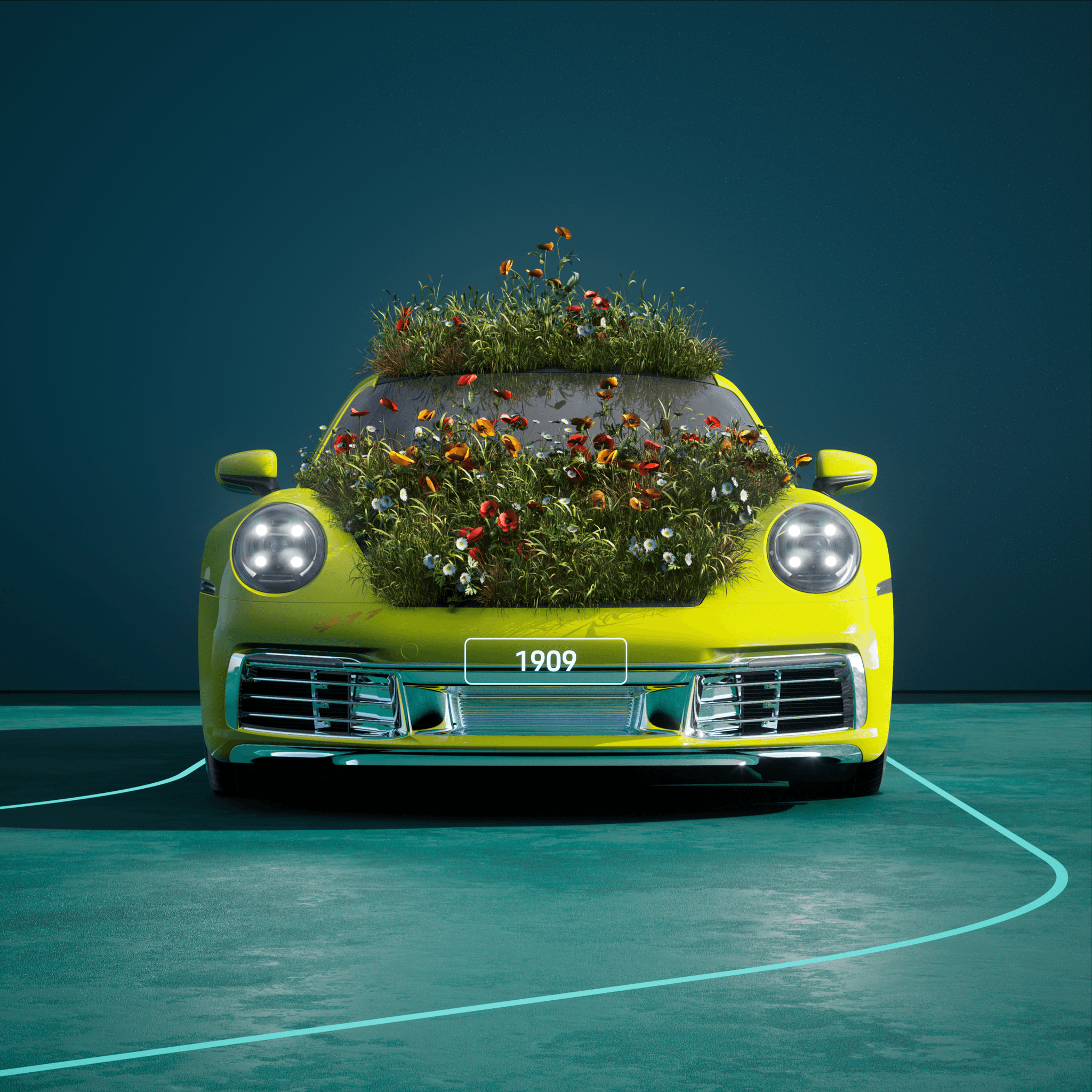 The PORSCHΞ 911 1909 image in phase