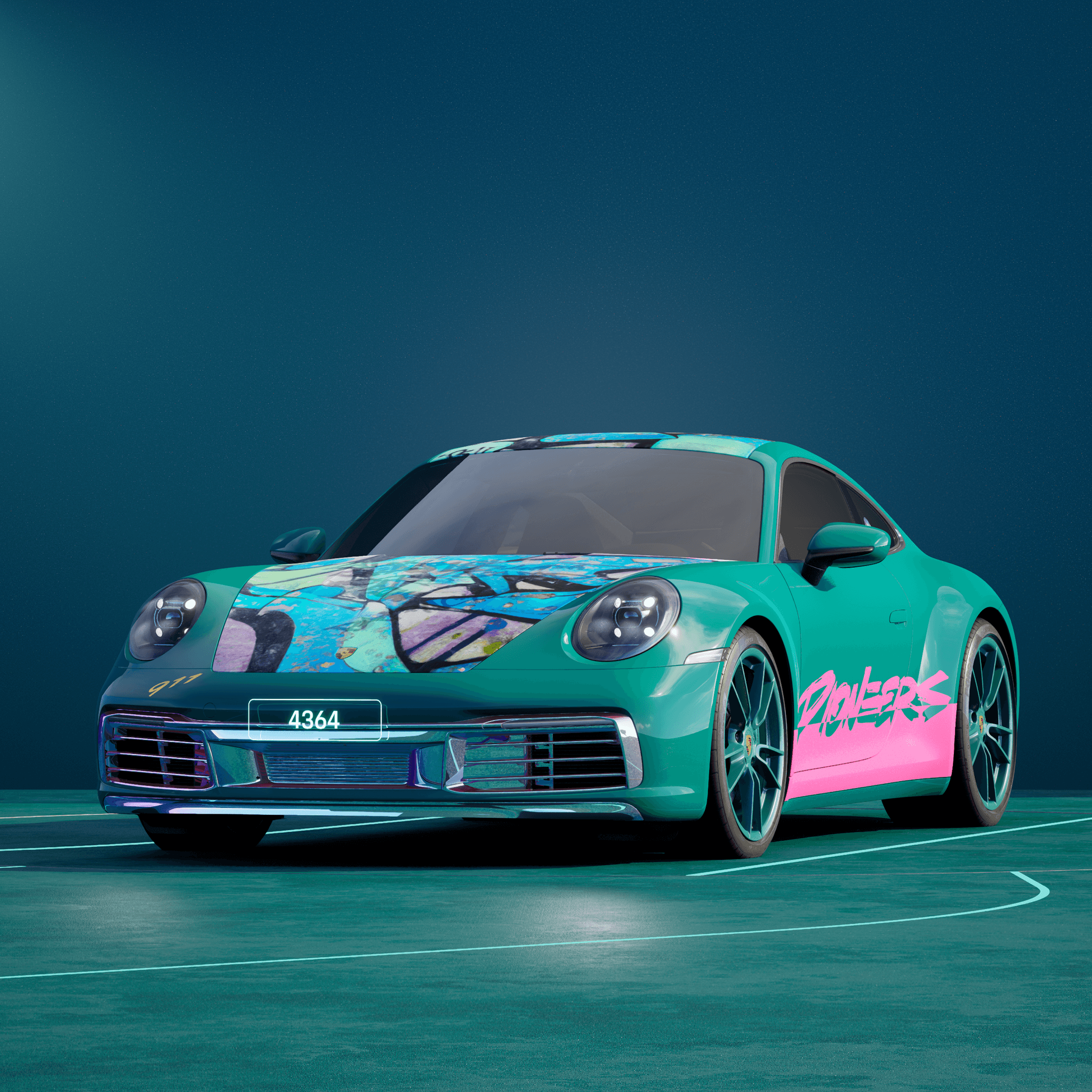 The PORSCHΞ 911 4364 image in phase