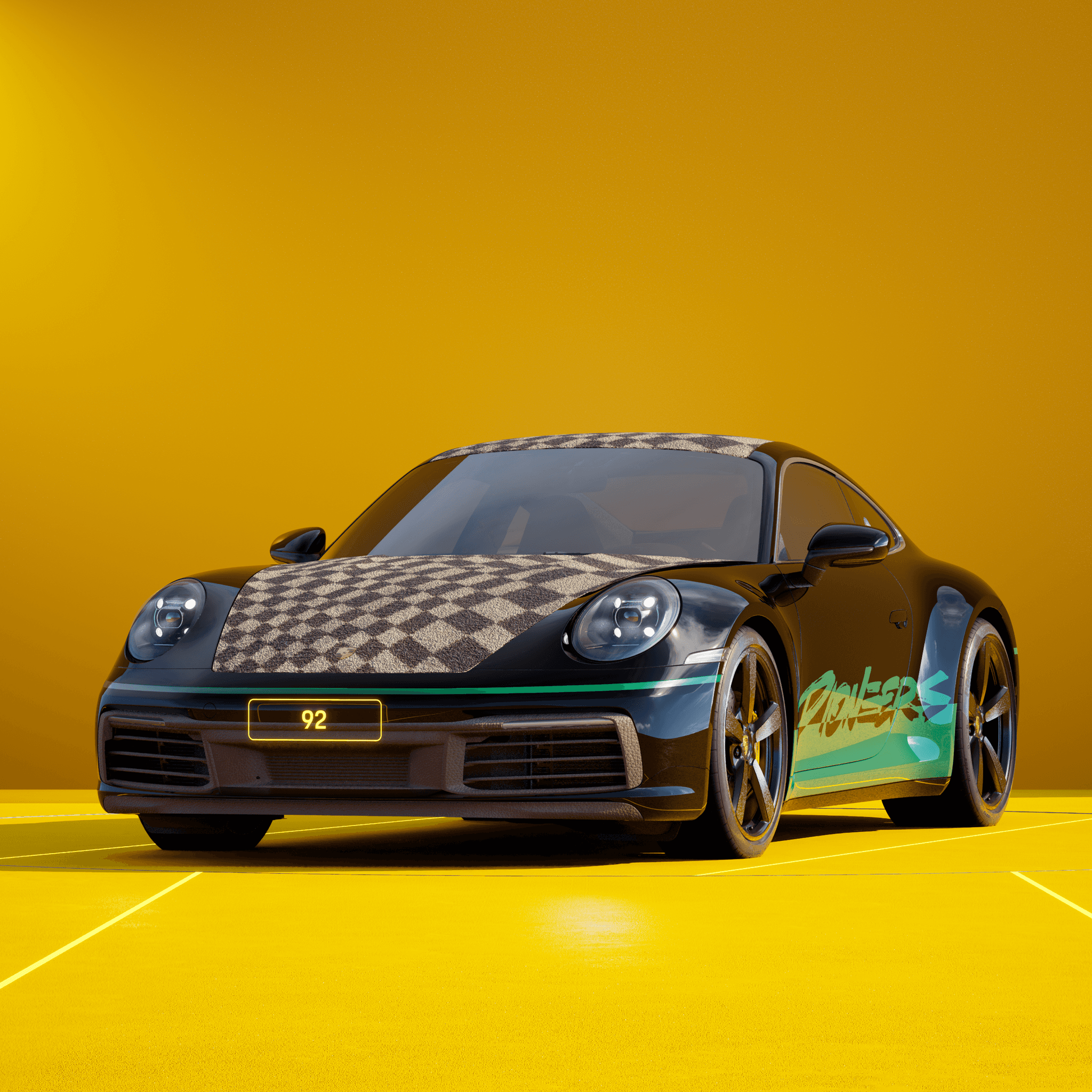 The PORSCHΞ 911 92 image in phase