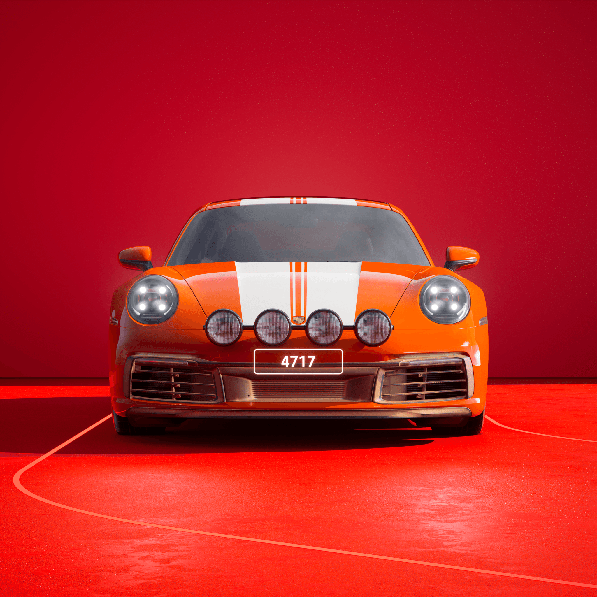The PORSCHΞ 911 4717 image in phase