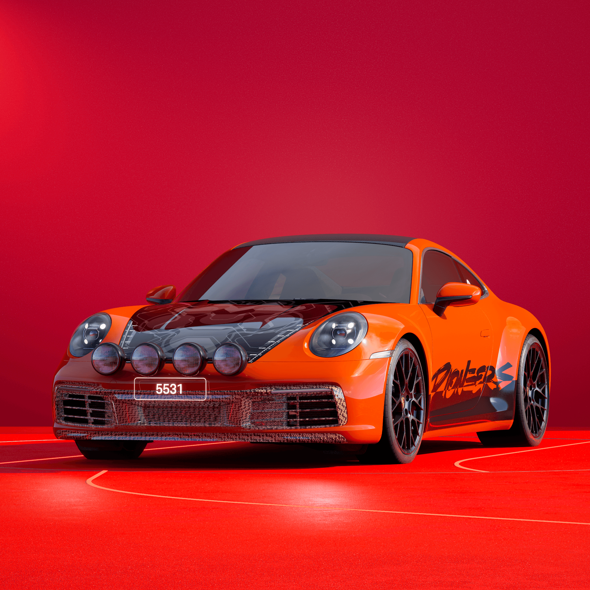 The PORSCHΞ 911 5531 image in phase