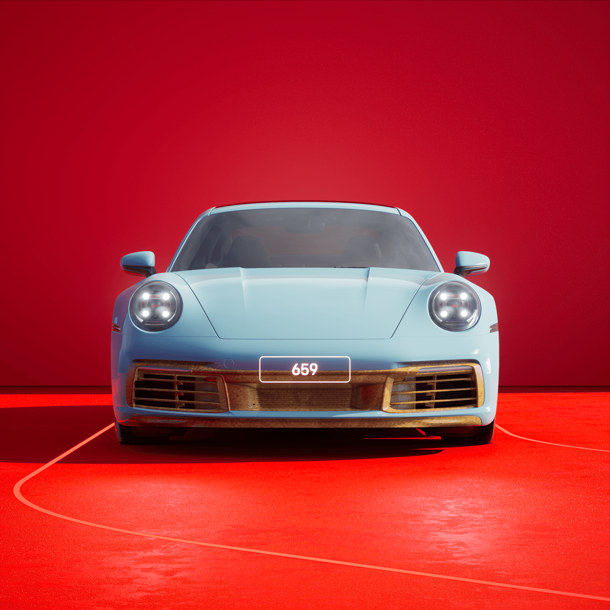 The PORSCHΞ 911 659 image in phase