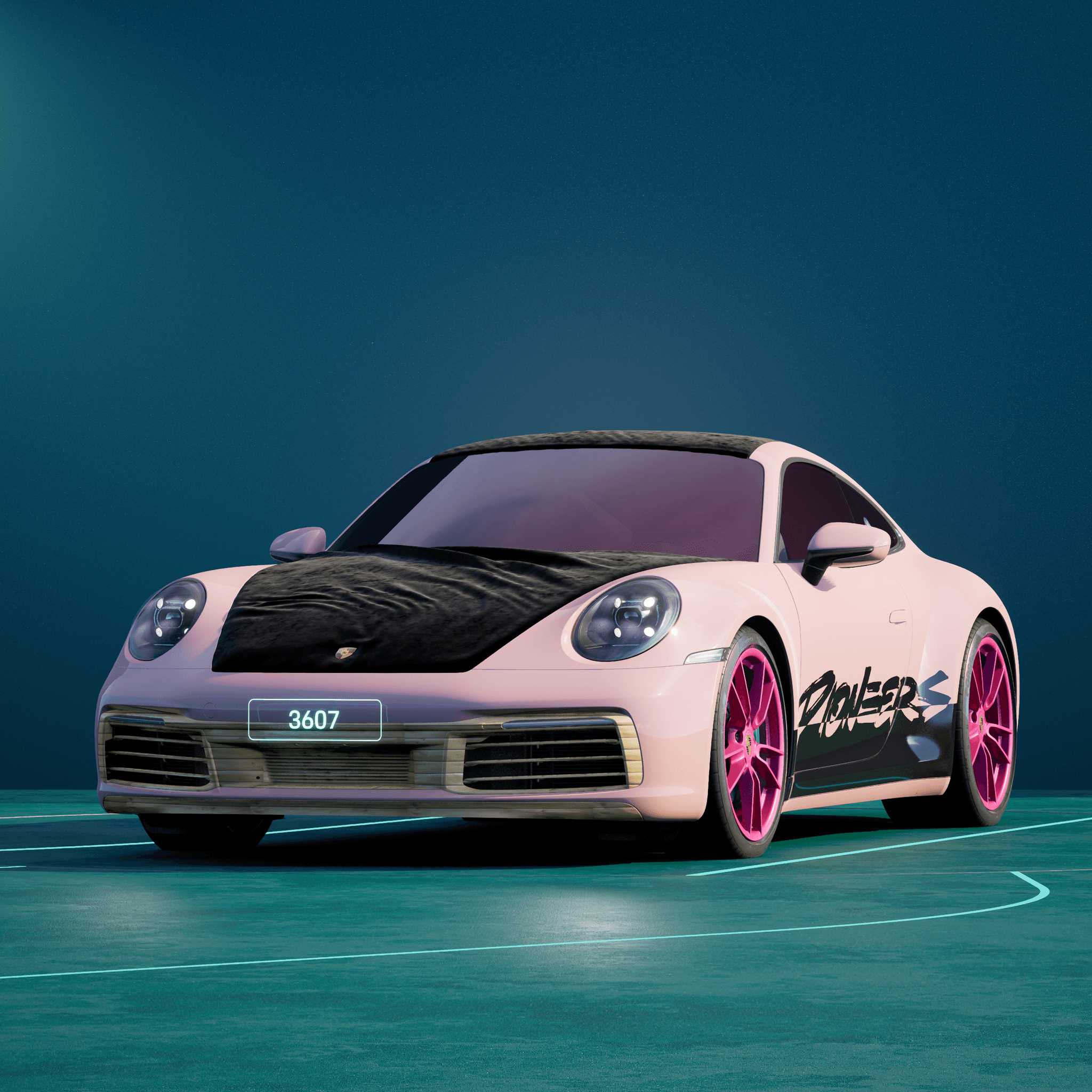 The PORSCHΞ 911 3607 image in phase