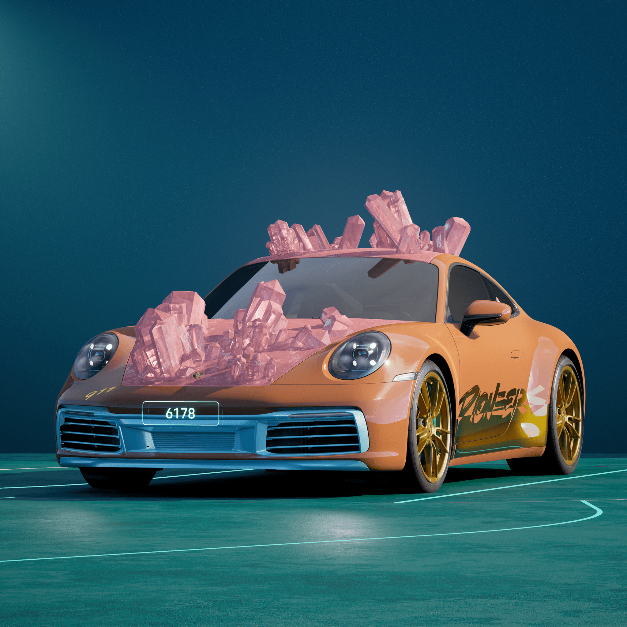 The PORSCHΞ 911 6178 image in phase
