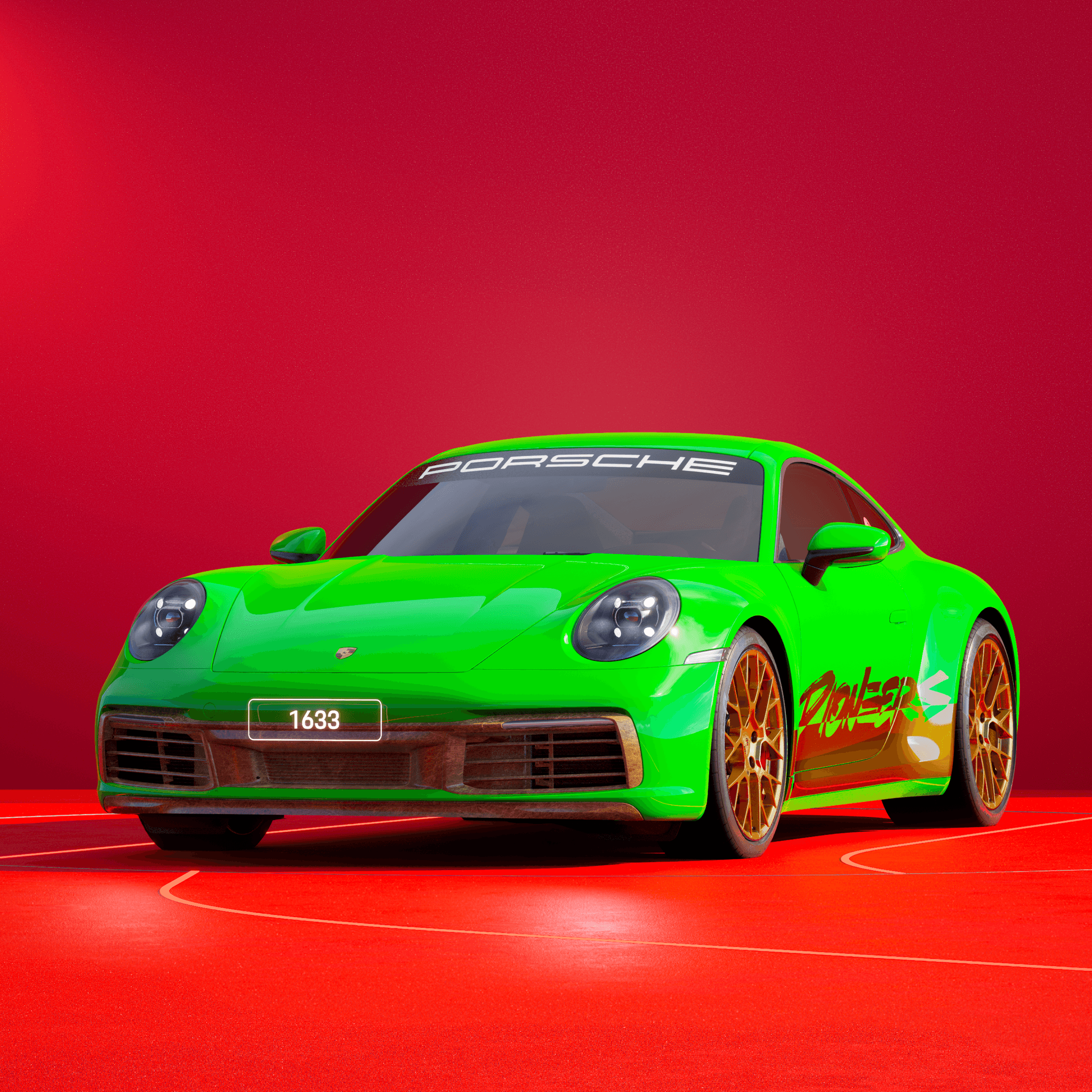 The PORSCHΞ 911 1633 image in phase