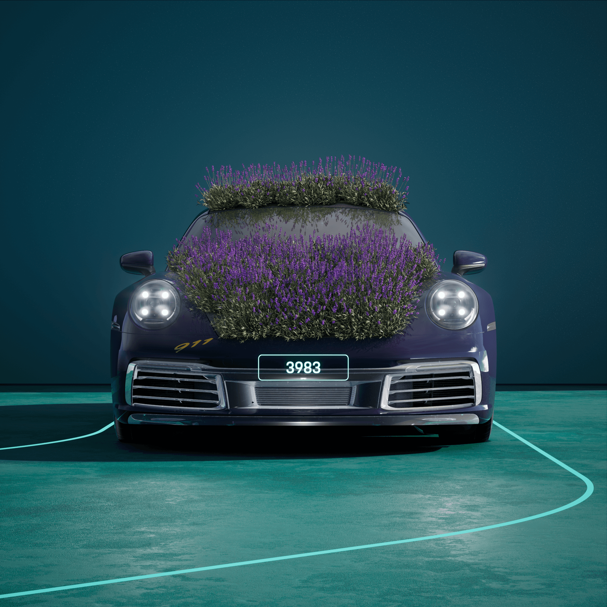 The PORSCHΞ 911 3983 image in phase