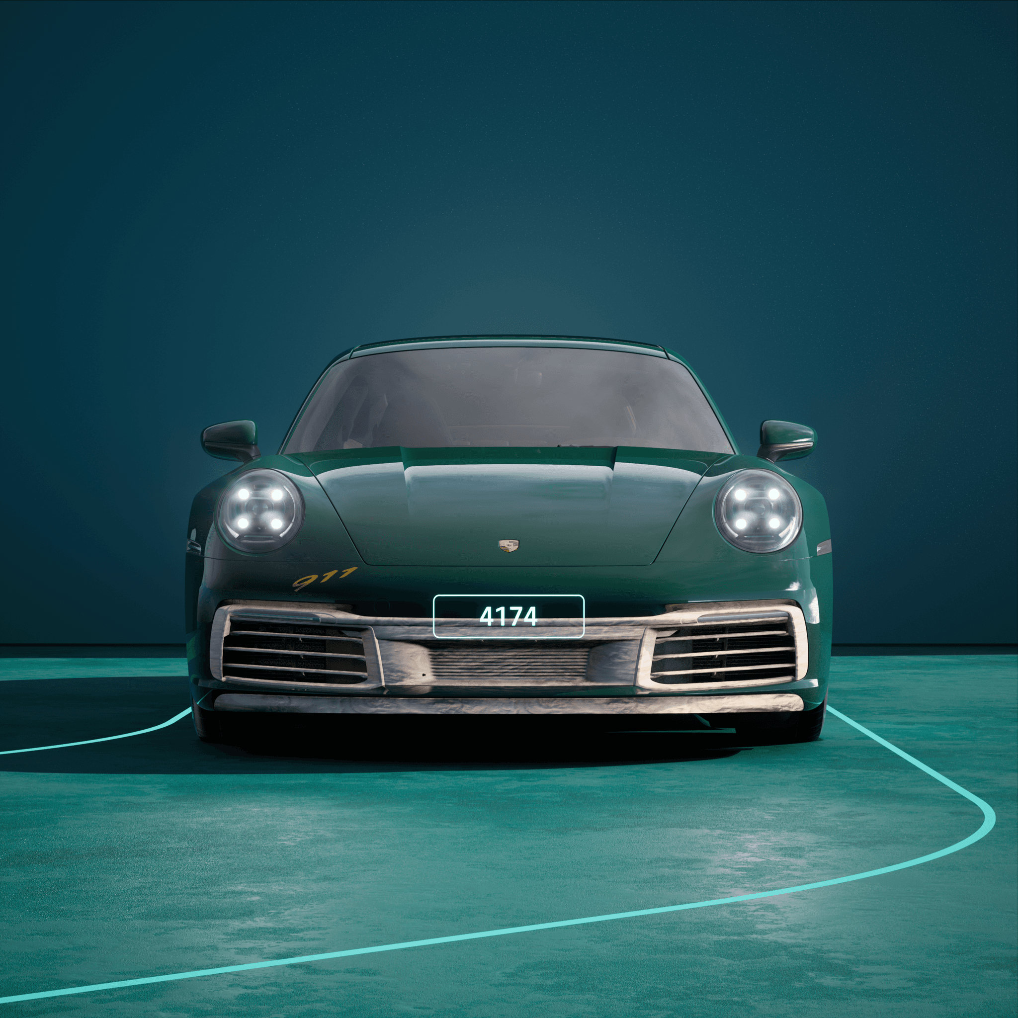 The PORSCHΞ 911 4174 image in phase