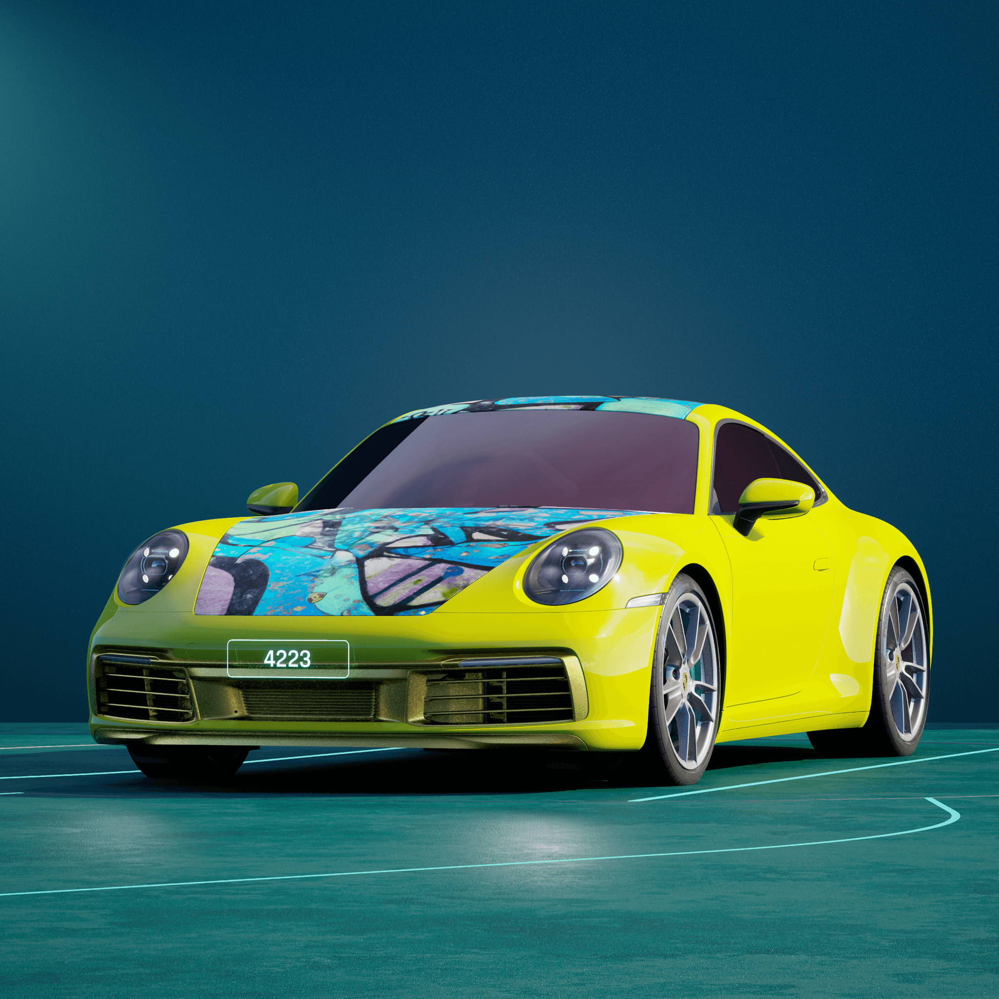 The PORSCHΞ 911 4223 image in phase