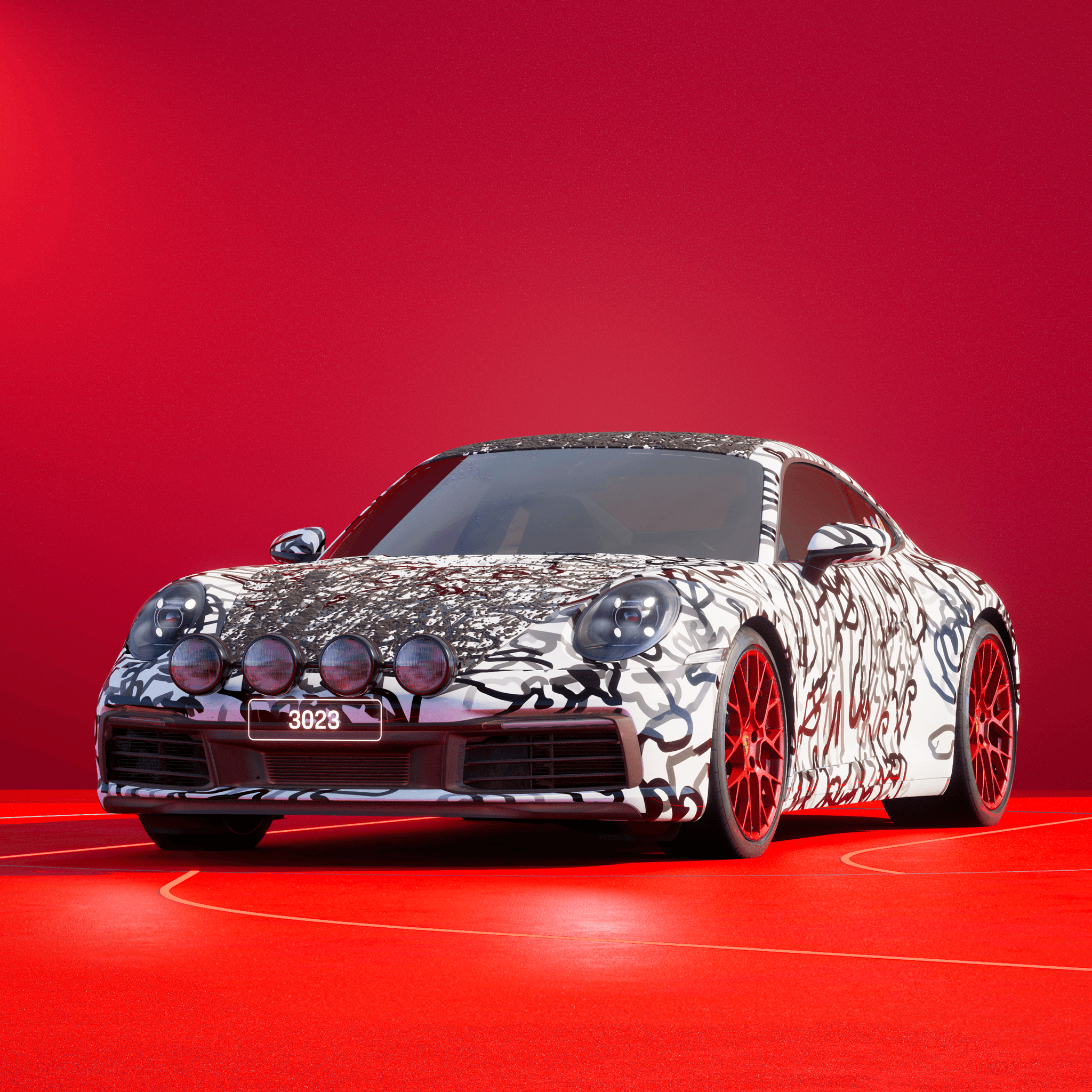 The PORSCHΞ 911 3023 image in phase