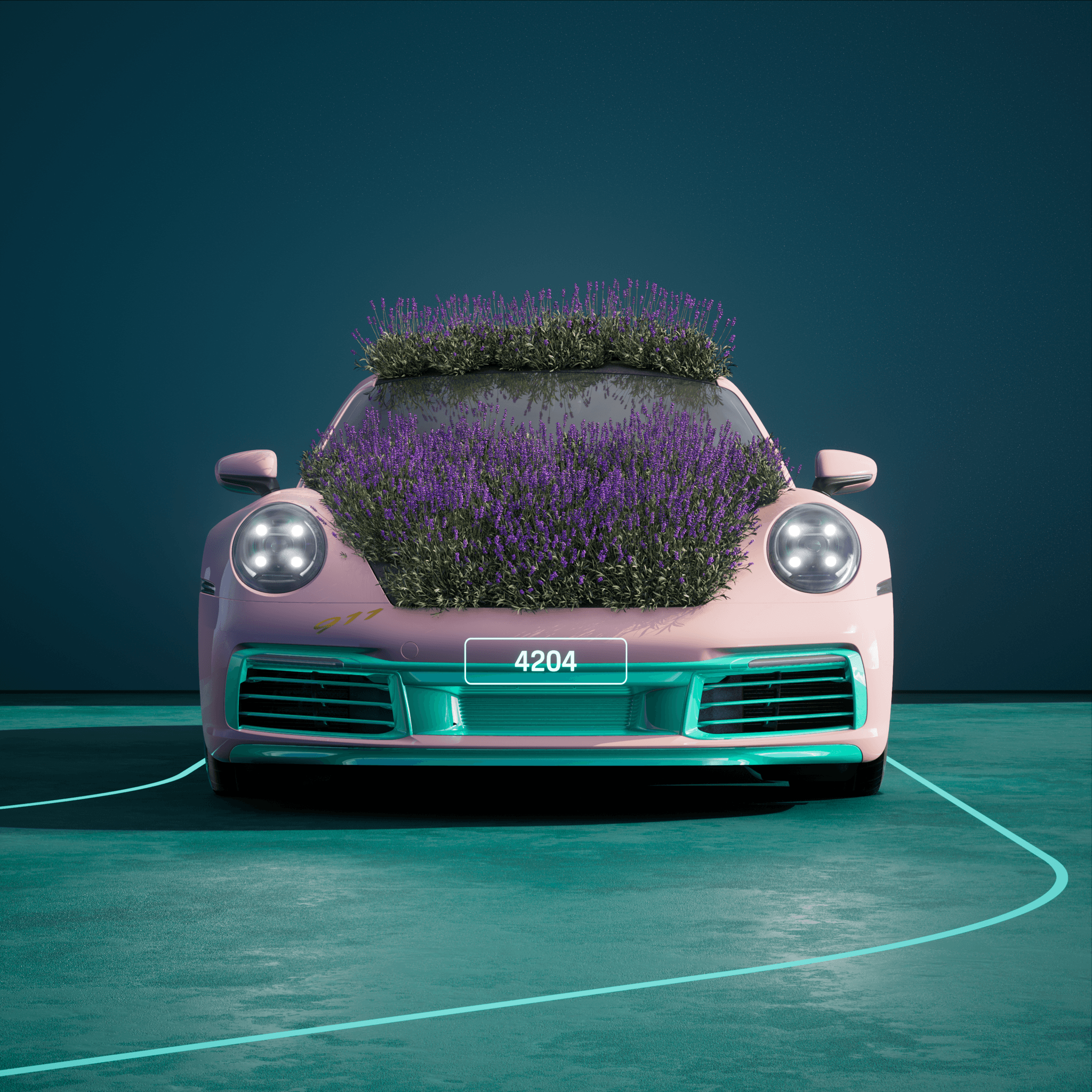 The PORSCHΞ 911 4204 image in phase