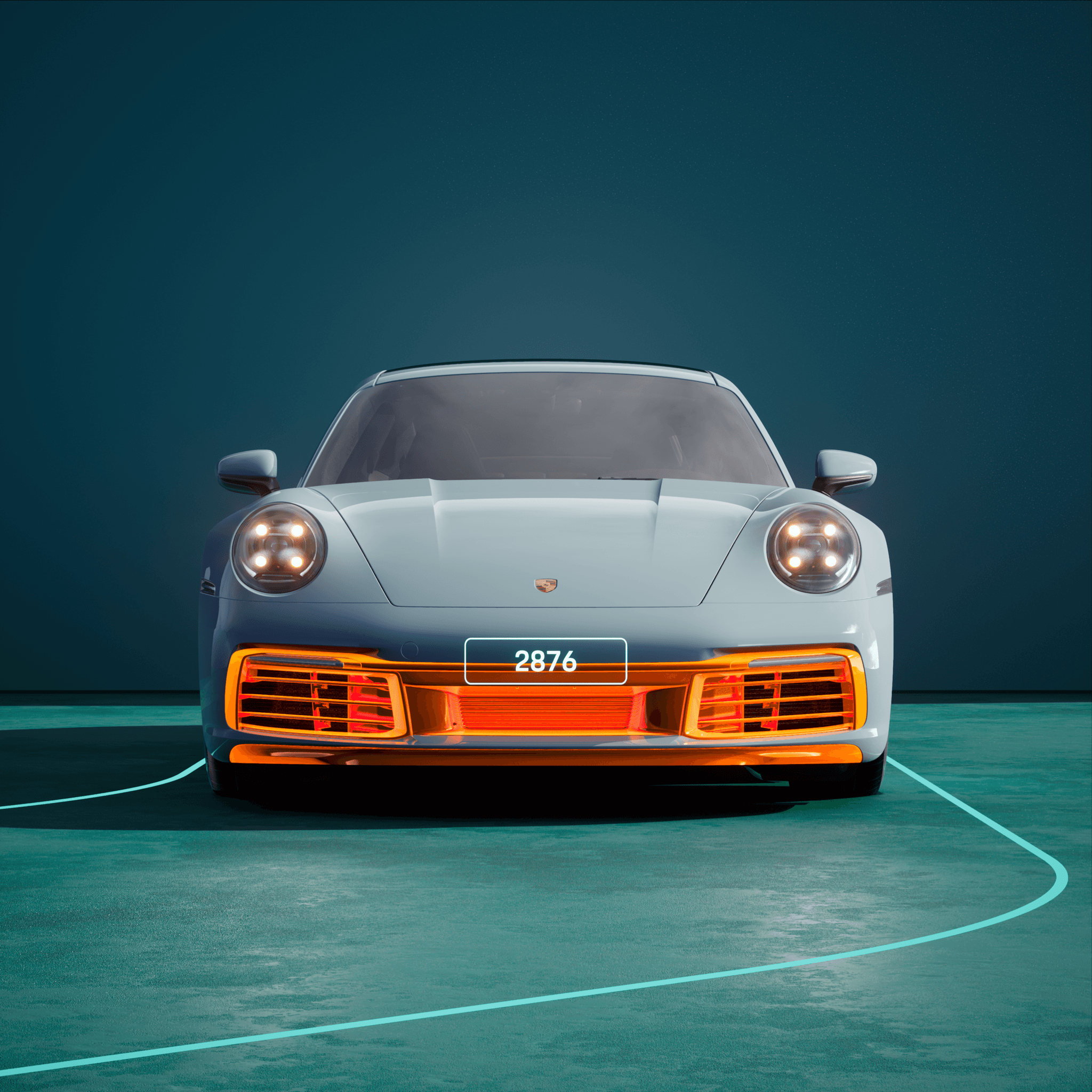 The PORSCHΞ 911 2876 image in phase