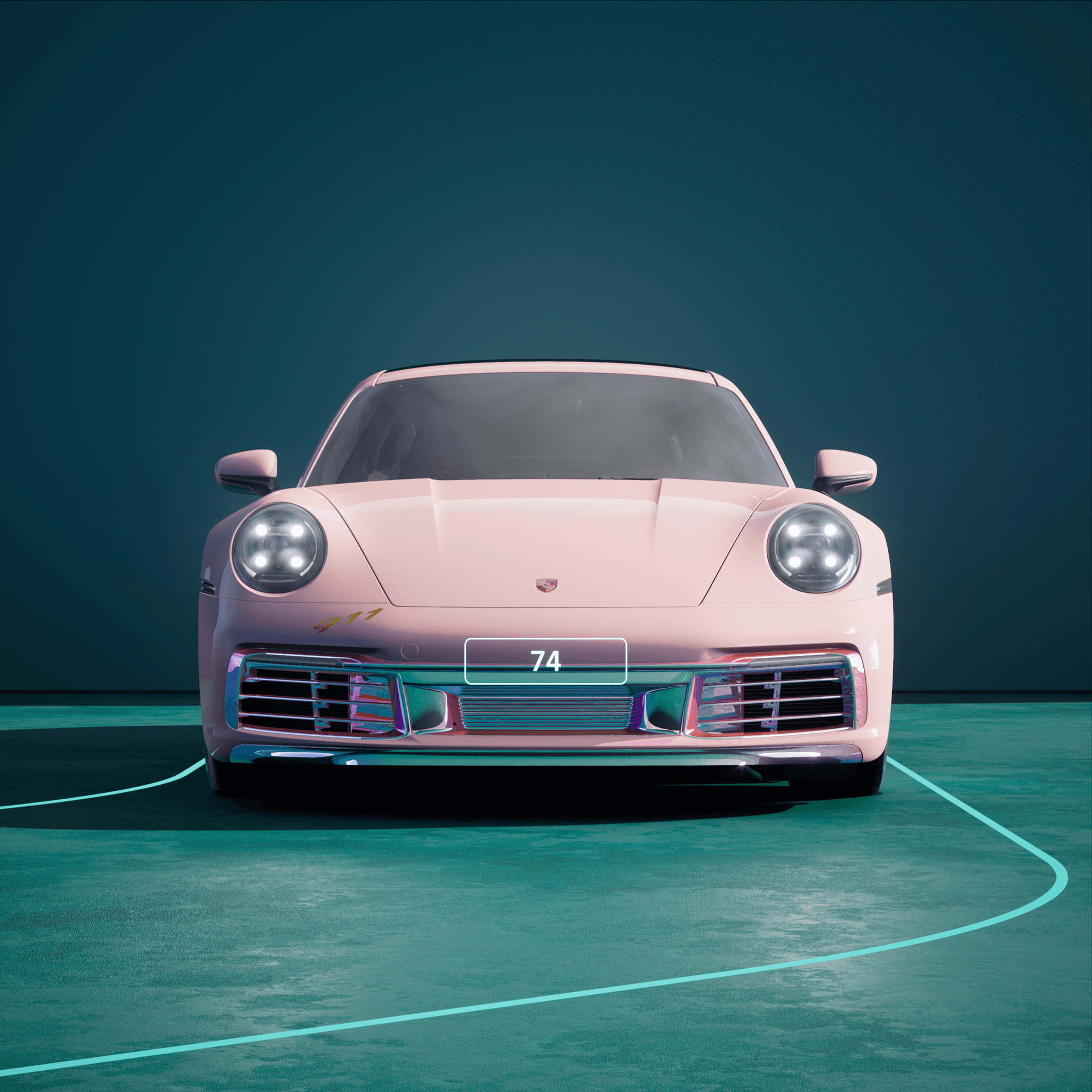 The PORSCHΞ 911 74 image in phase
