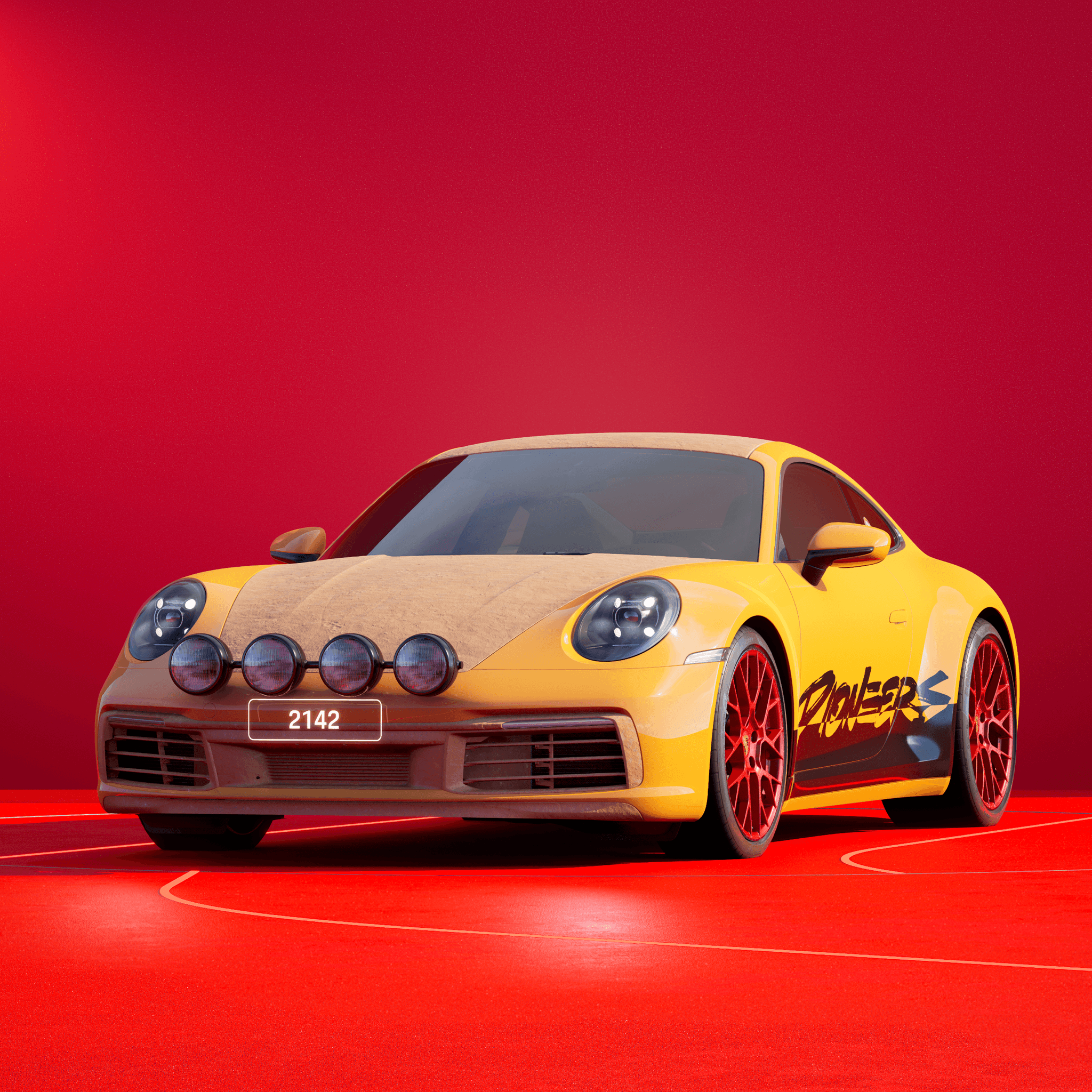 The PORSCHΞ 911 2142 image in phase
