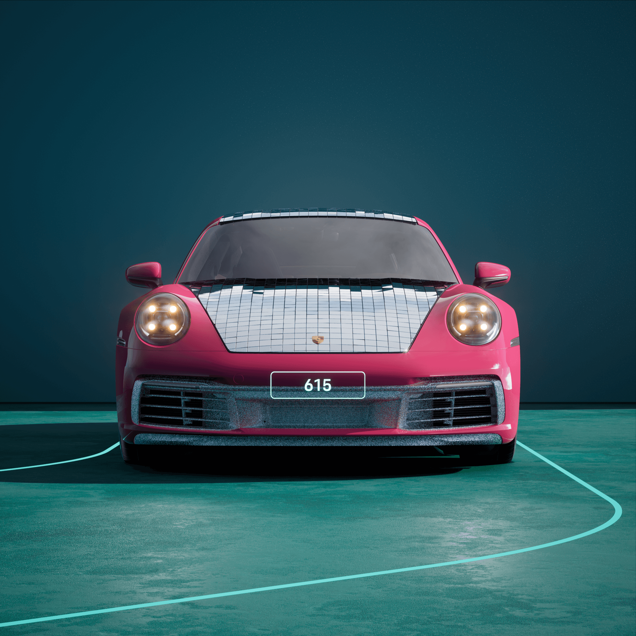 The PORSCHΞ 911 615 image in phase