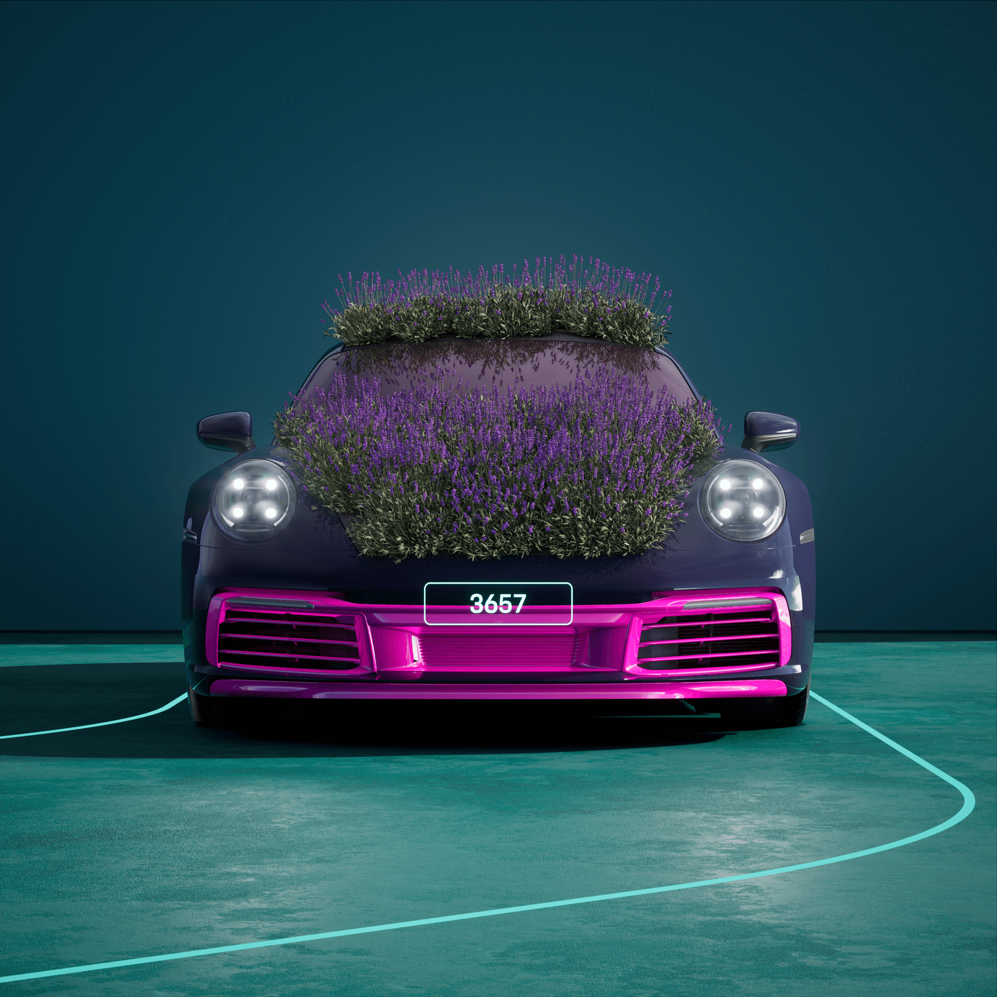 The PORSCHΞ 911 3657 image in phase