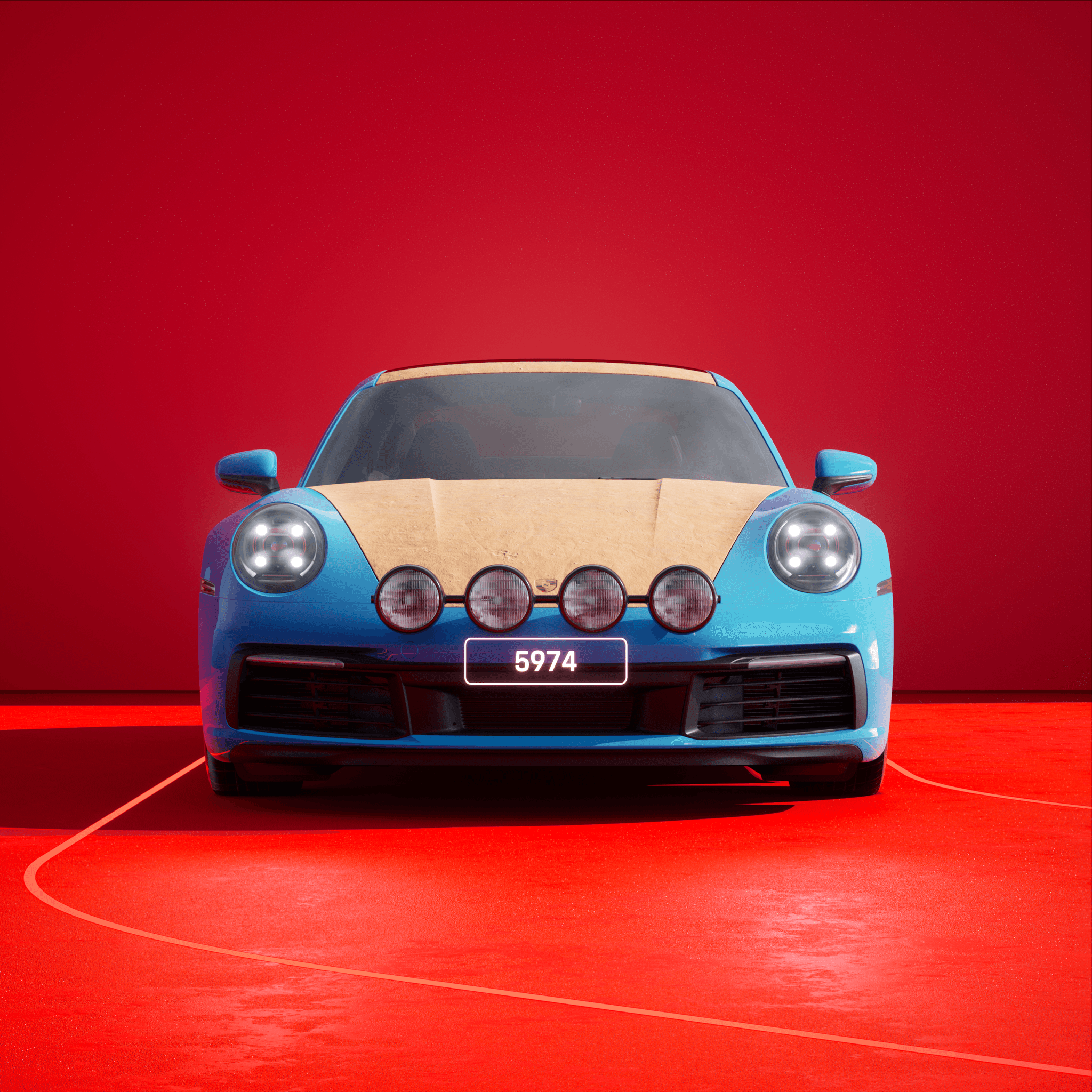 The PORSCHΞ 911 5974 image in phase