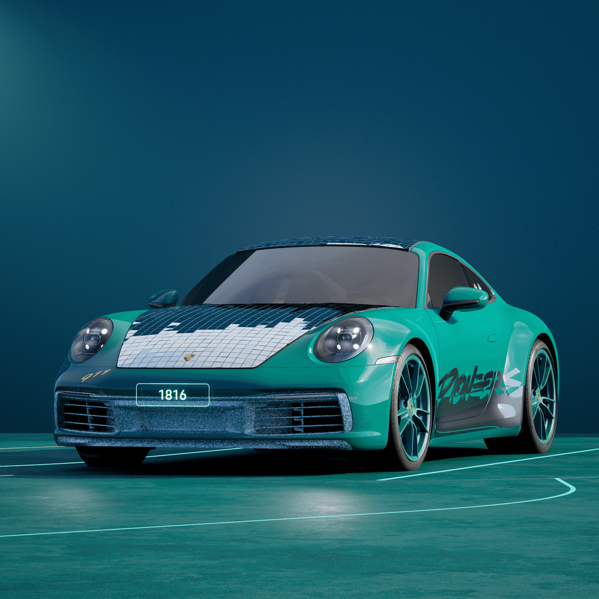 The PORSCHΞ 911 1816 image in phase