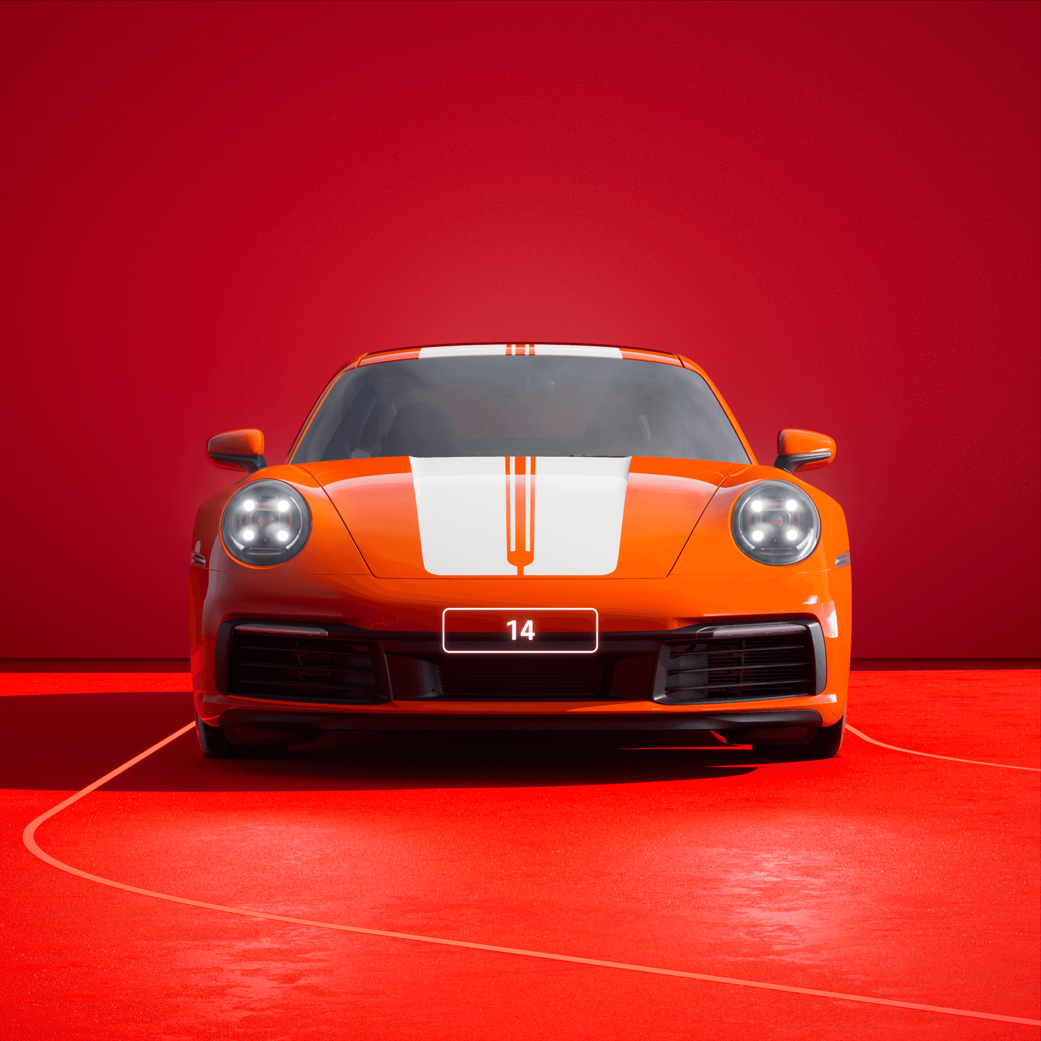 The PORSCHΞ 911 14 image in phase