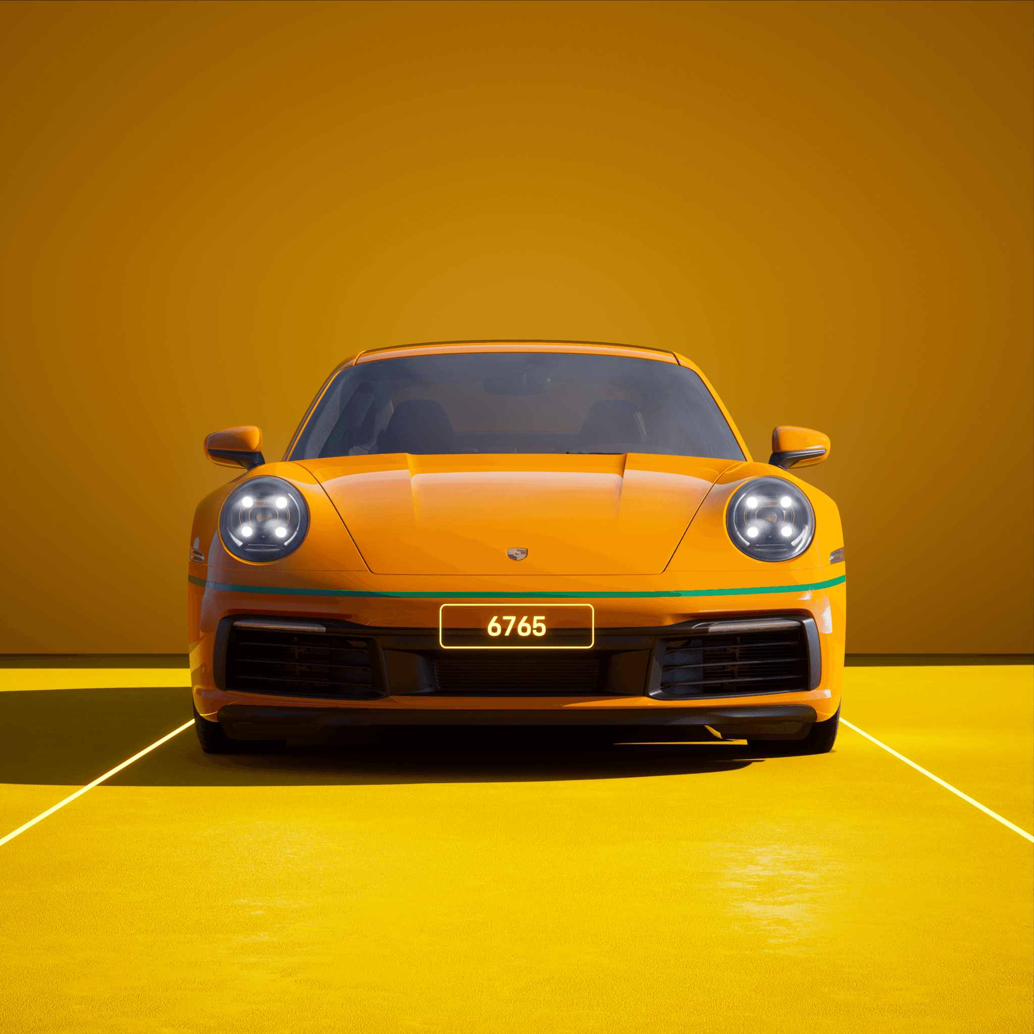 The PORSCHΞ 911 6765 image in phase