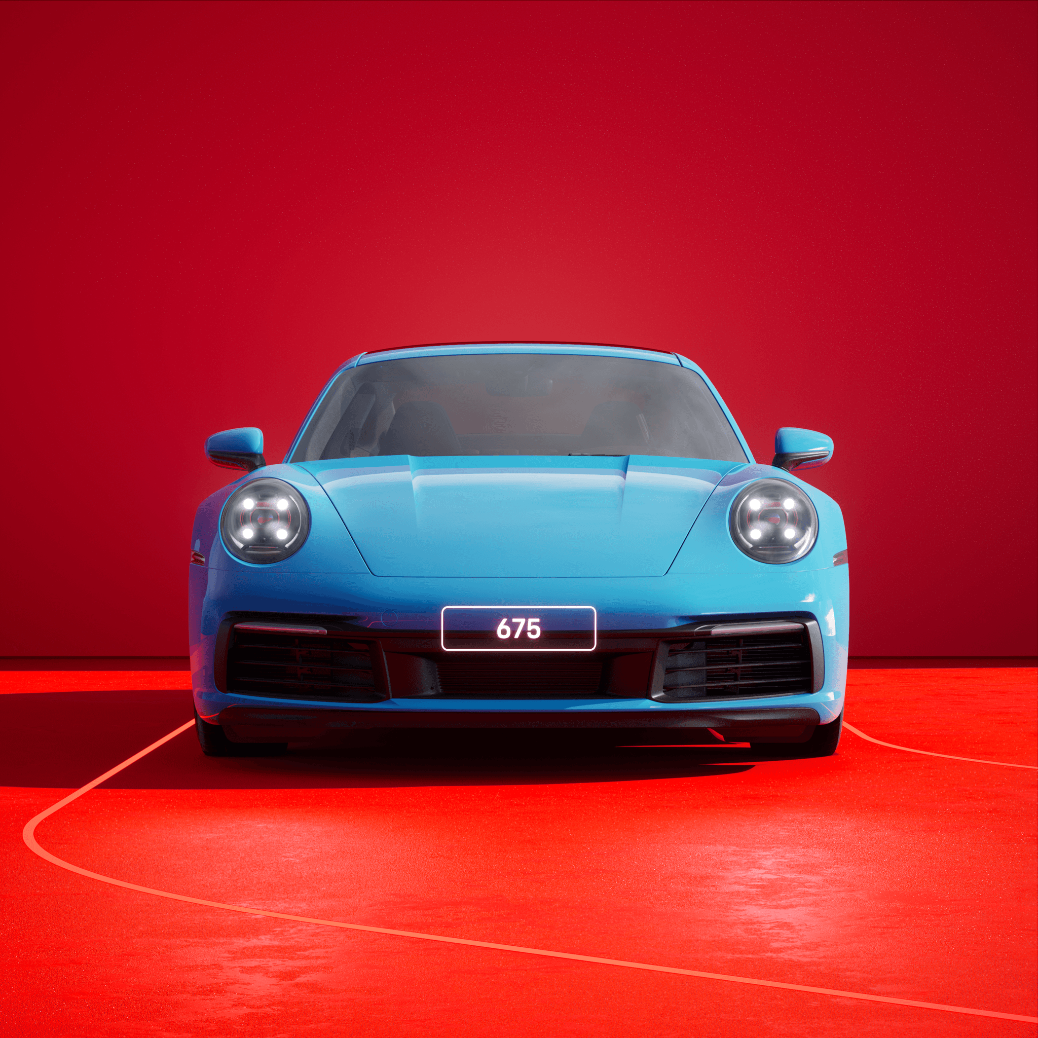 The PORSCHΞ 911 675 image in phase