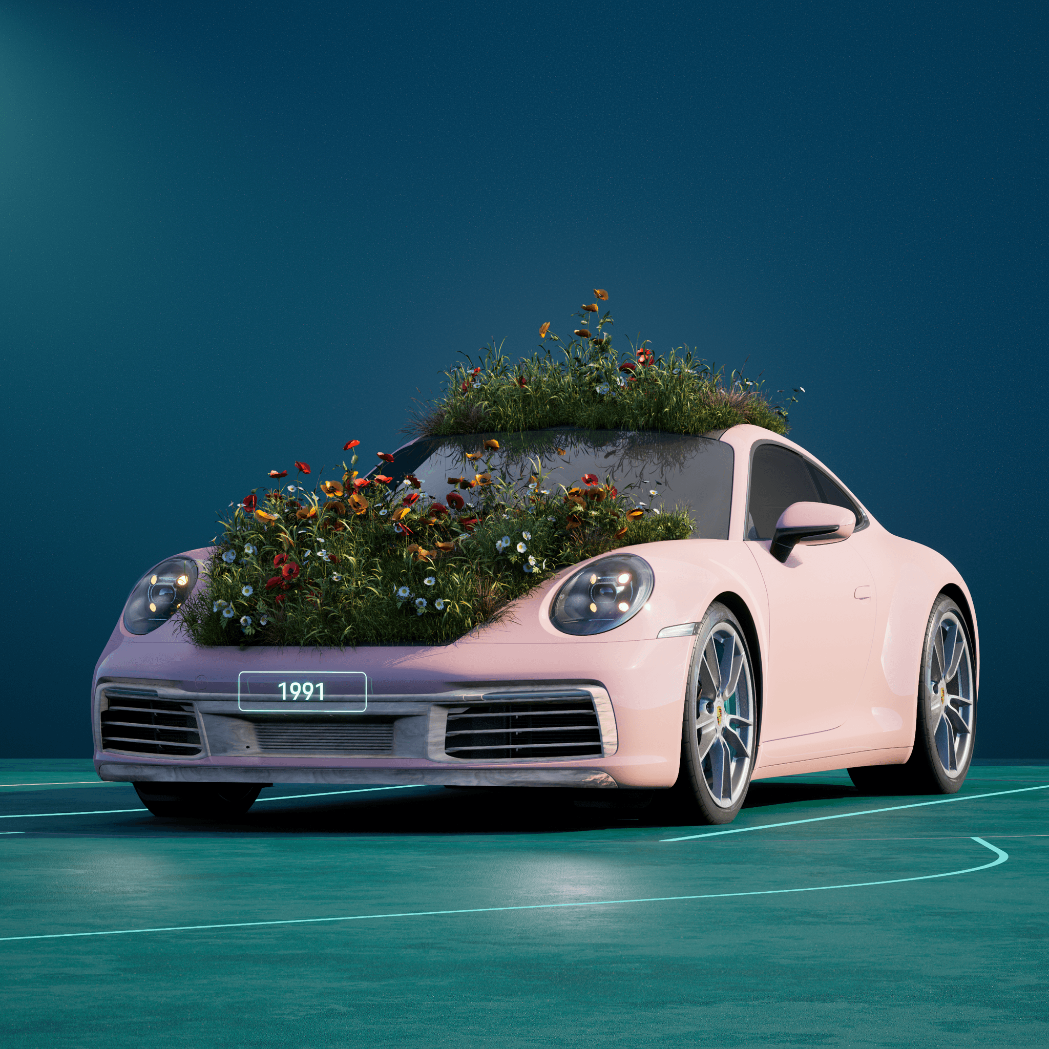 The PORSCHΞ 911 1991 image in phase