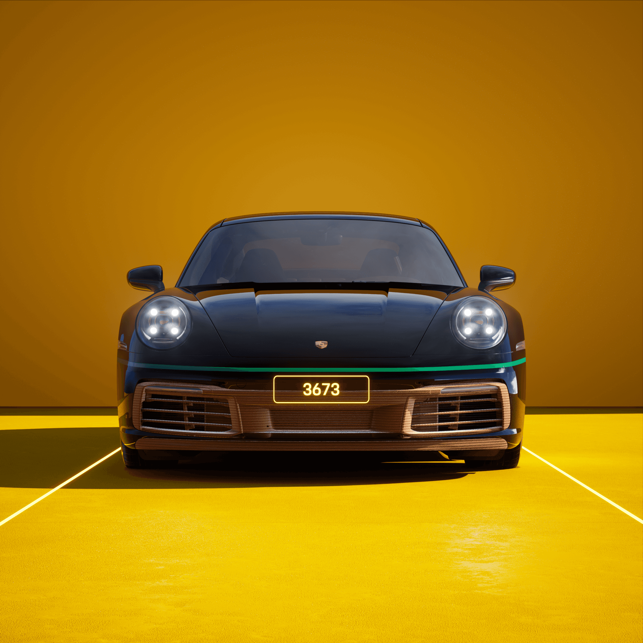 The PORSCHΞ 911 3673 image in phase