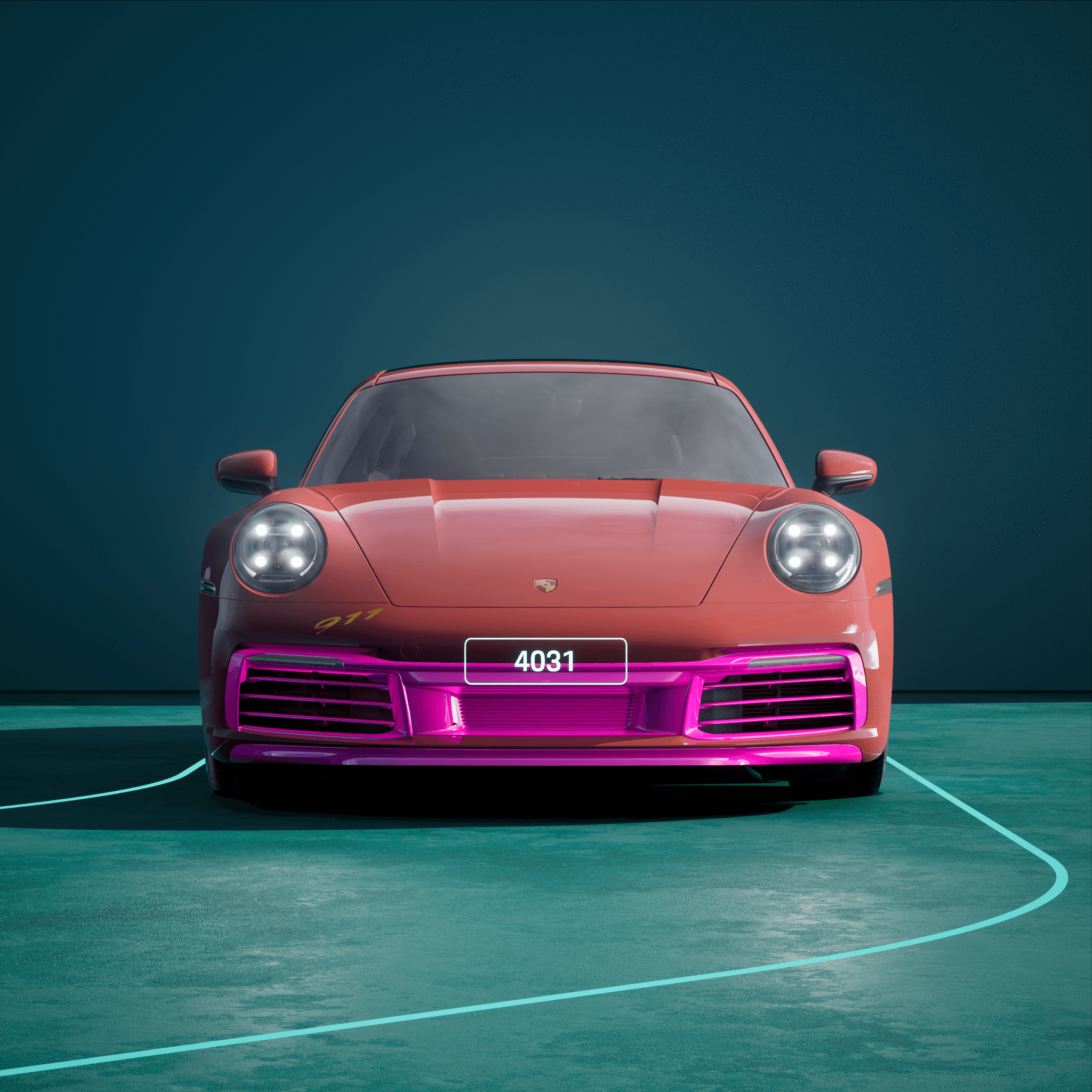 The PORSCHΞ 911 4031 image in phase