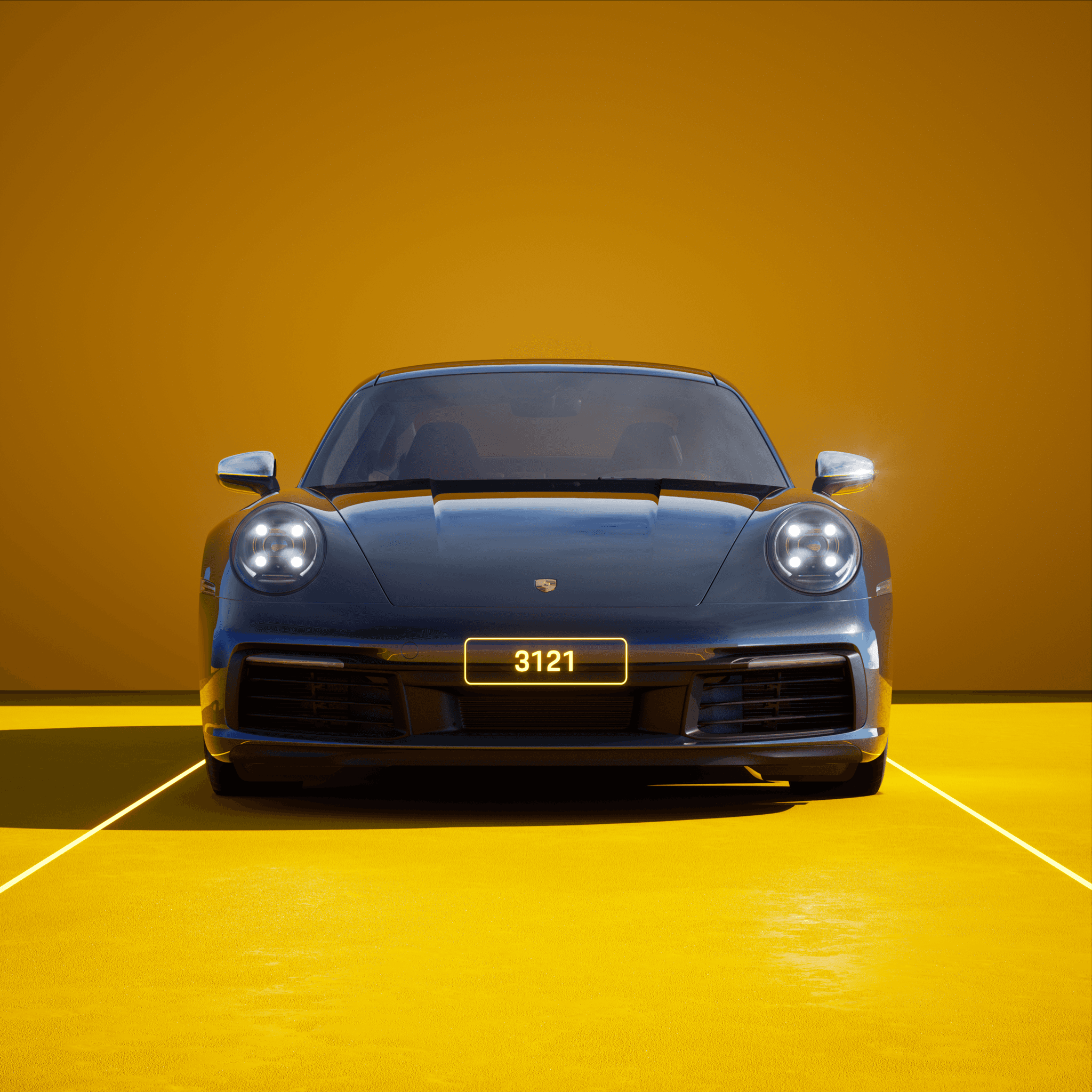 The PORSCHΞ 911 3121 image in phase