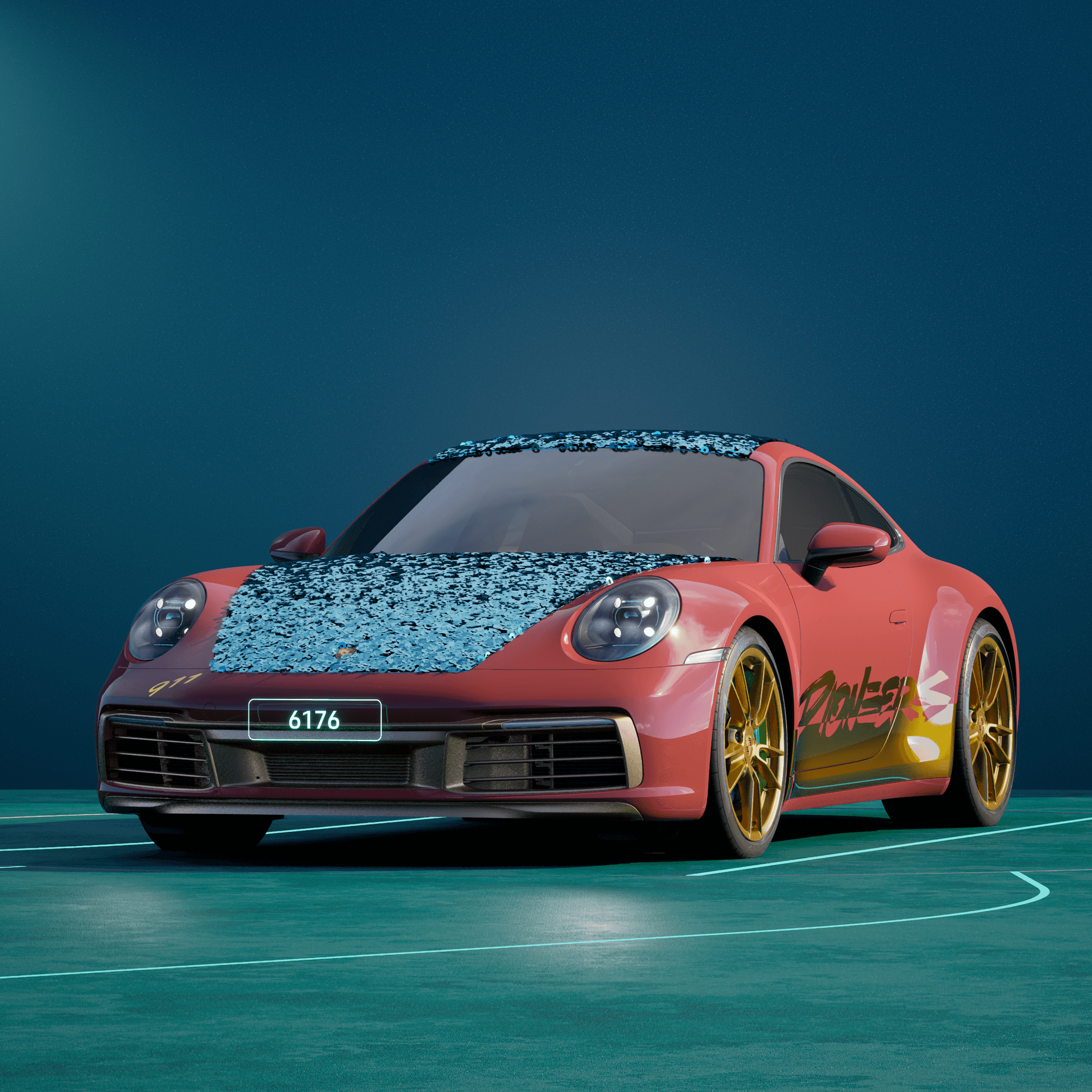 The PORSCHΞ 911 6176 image in phase