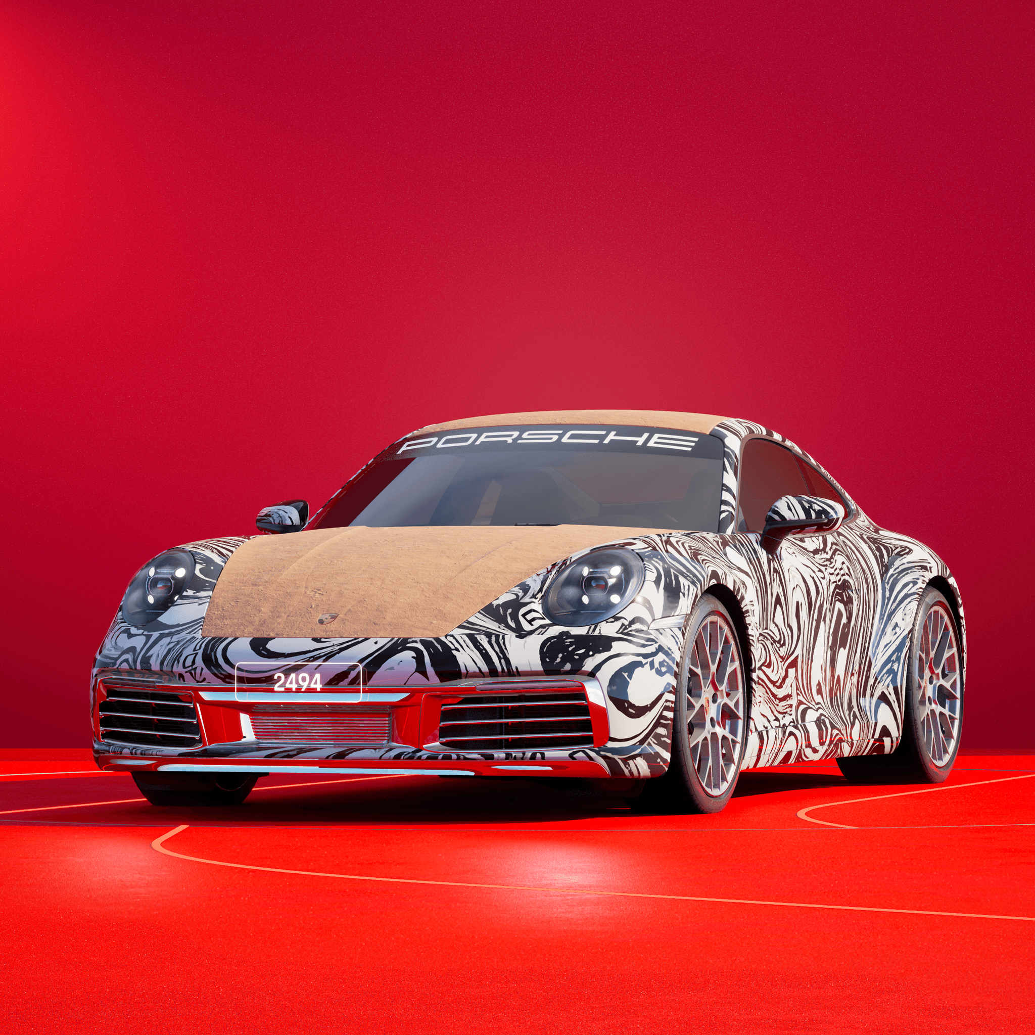 The PORSCHΞ 911 2494 image in phase