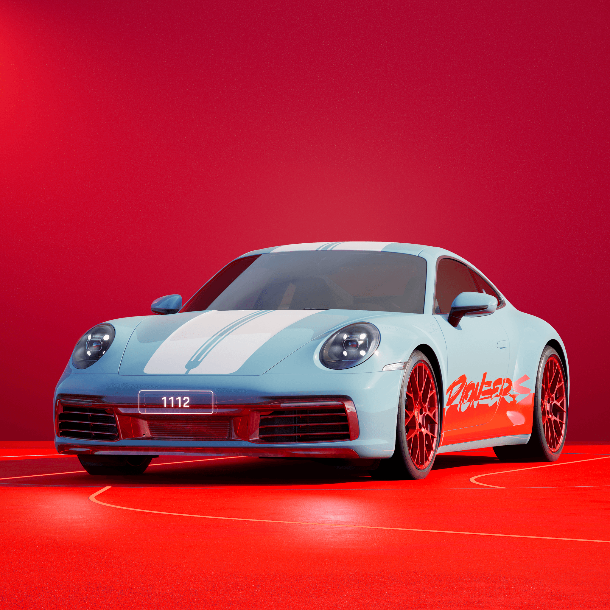 The PORSCHΞ 911 1112 image in phase