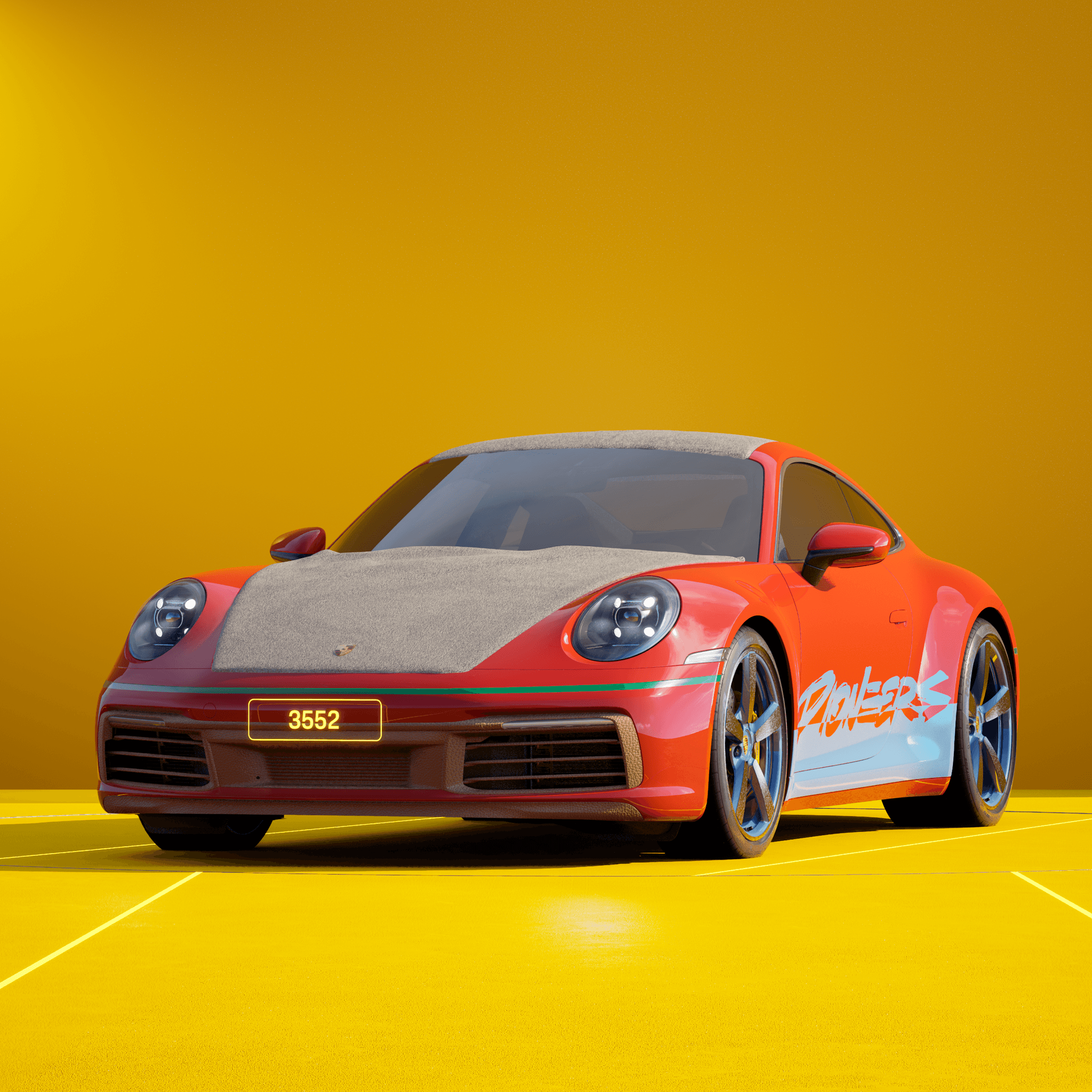 The PORSCHΞ 911 3552 image in phase