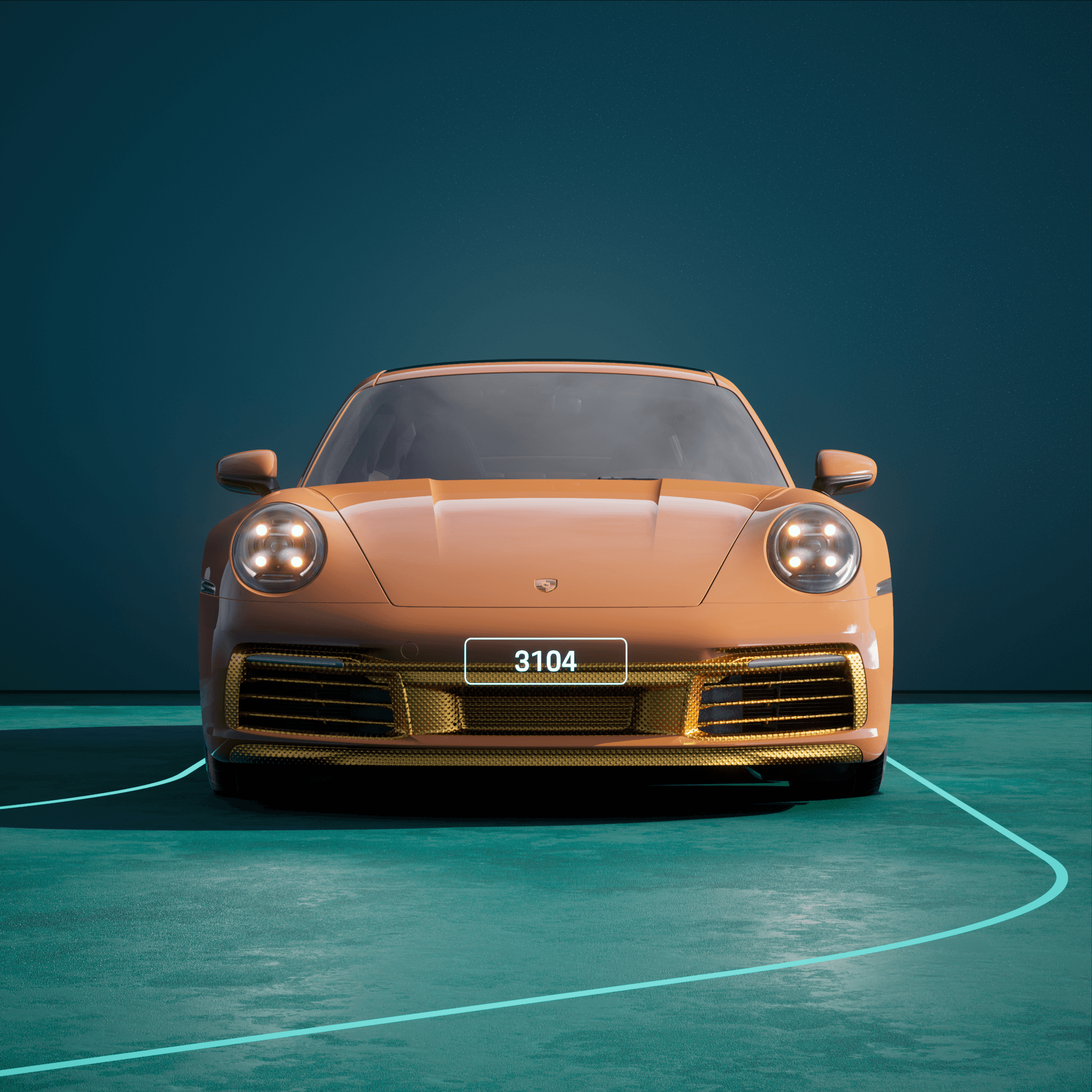 The PORSCHΞ 911 3104 image in phase